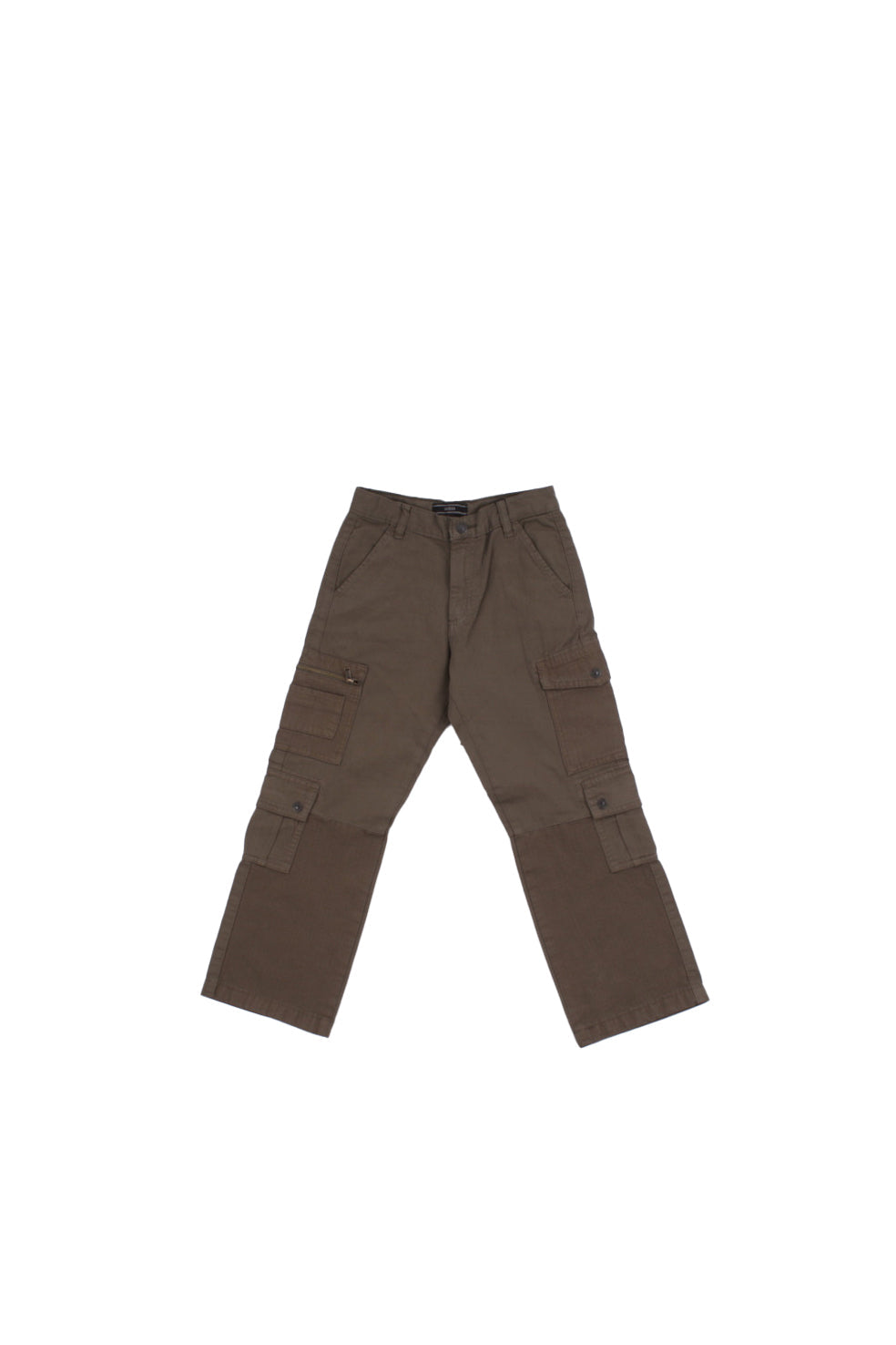 GUESS Bambino Pantalone L5YB02W0130 G8F6 Rigid gabardine cargo pants Olive