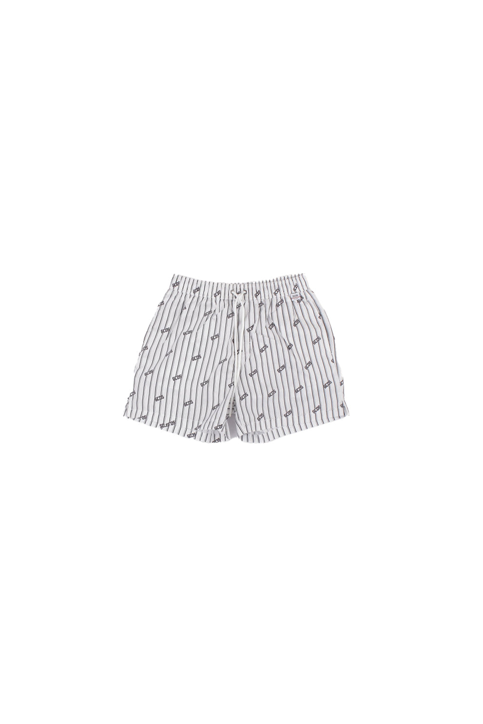 GCDS Uomo Costume da bagno B1EM3902AW2 10 Essentials pinstripe wimshorts White