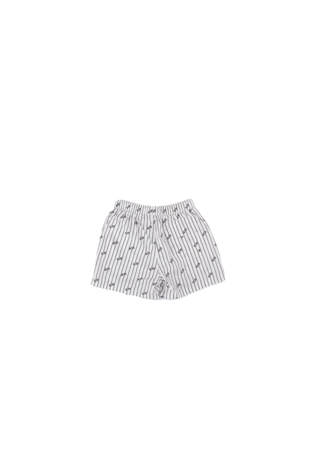 GCDS Uomo Costume da bagno B1EM3902AW2 10 Essentials pinstripe wimshorts White