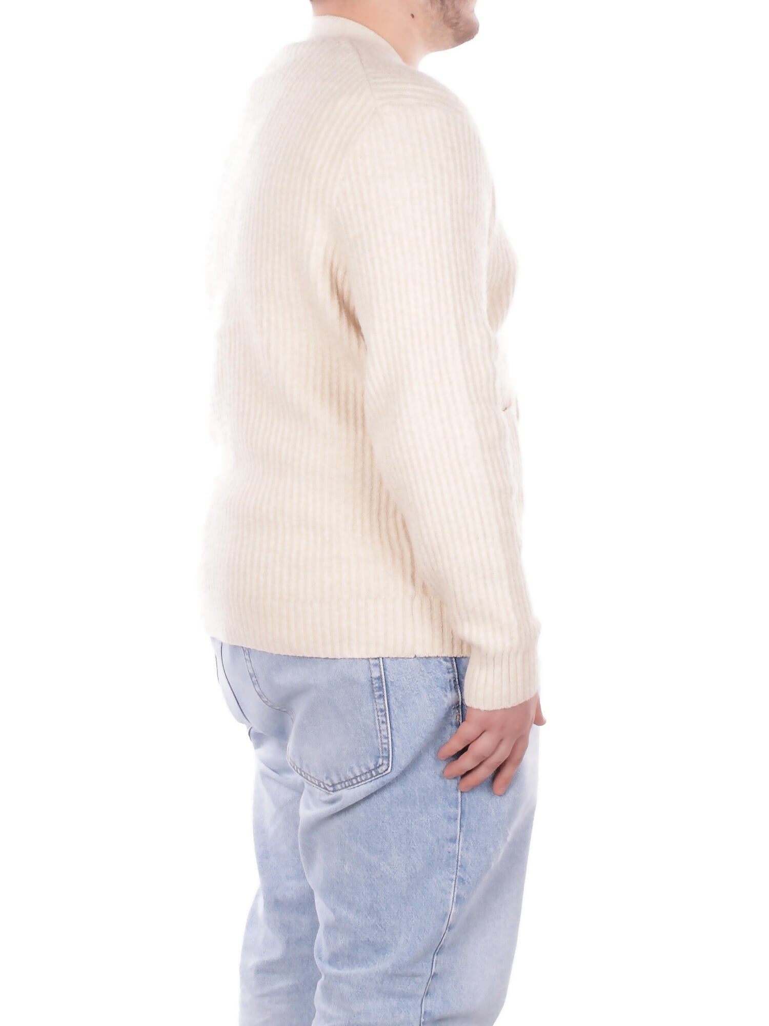 ONLY & SONS Uomo Maglia 22033787 OATMEAL Onsframe rlx cardigan knit Panna