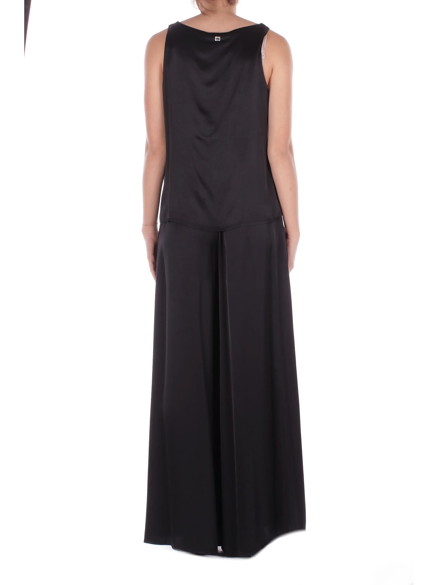 MANILA GRACE Donna Top C123VU MA001 Top scollo a barca Nero