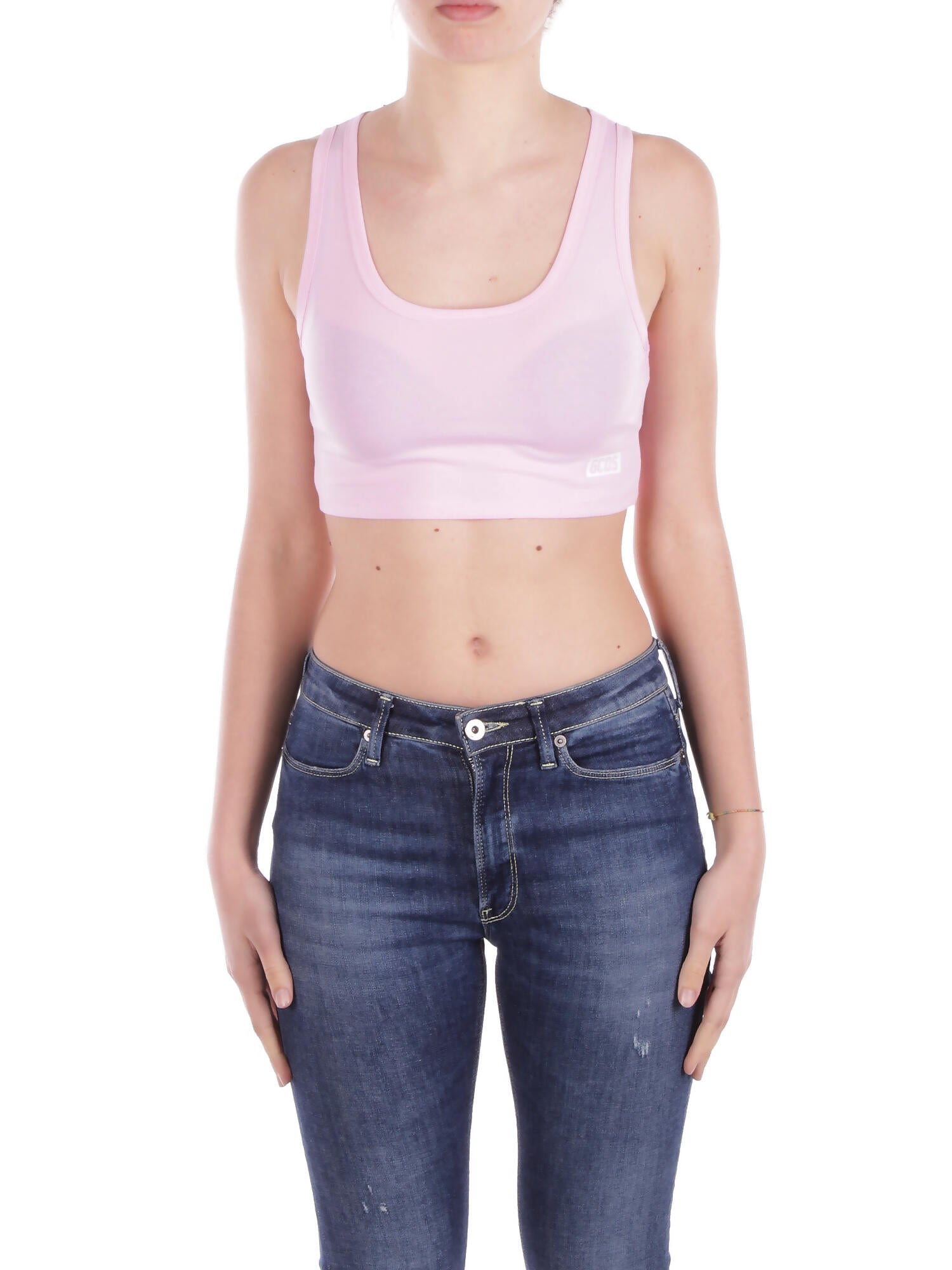 GCDS Donna Top B1EW2811UW1 55 Essentials mini top Pink