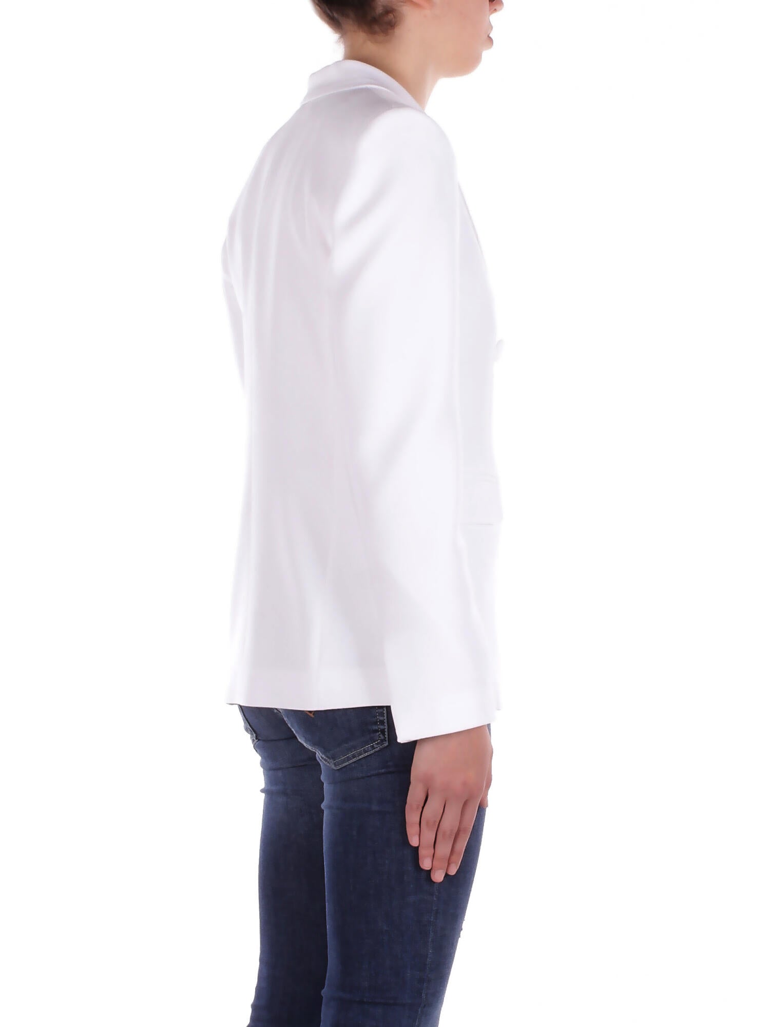 LIU JO Donna Giacca CA5340T2957 X025A Giacca slim doppiopetto White
