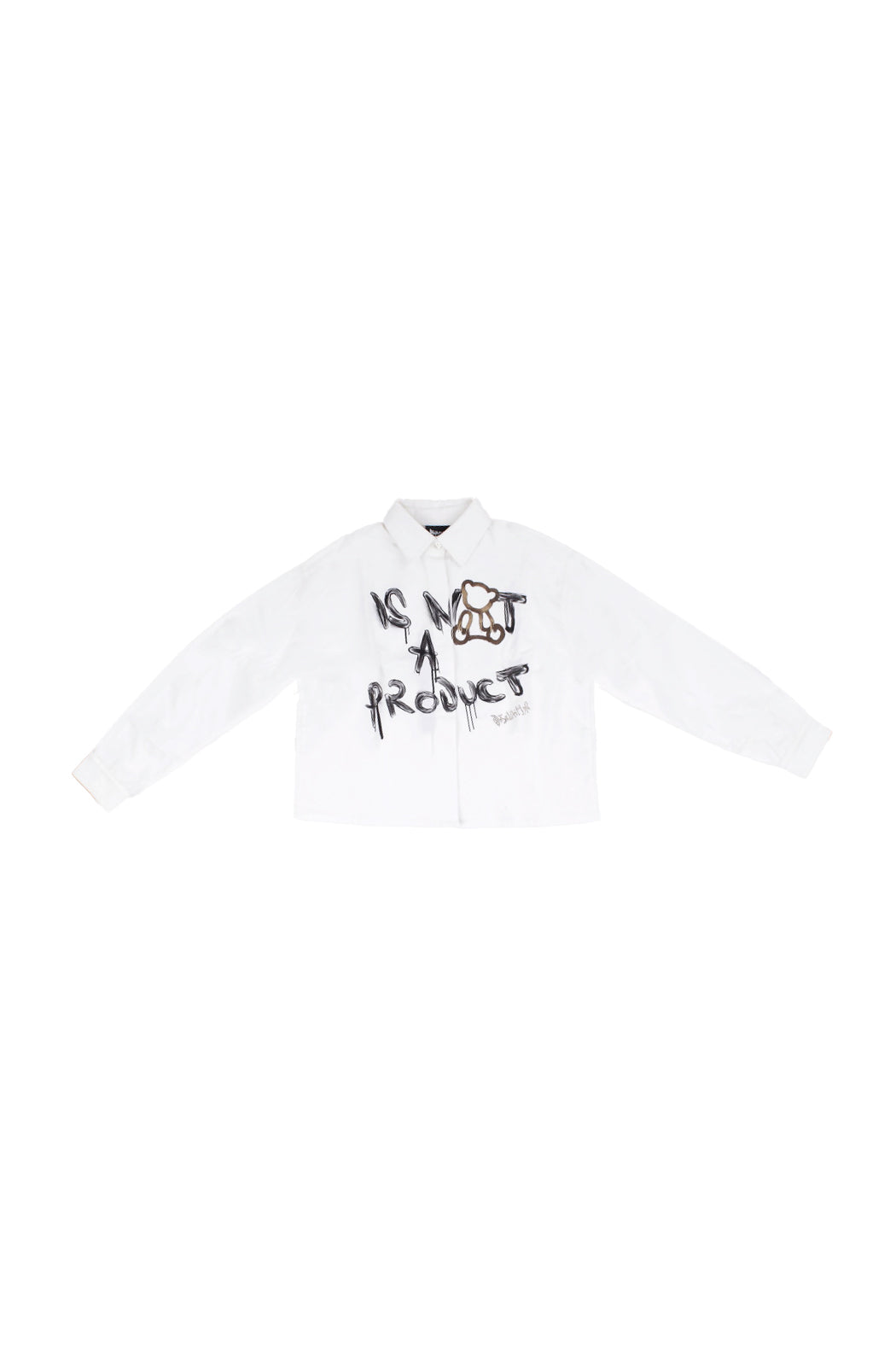 DISCLAIMER Bambino Camicia 25IDK58738 BIANCO Camicia bimba in cotone lucido Bianco