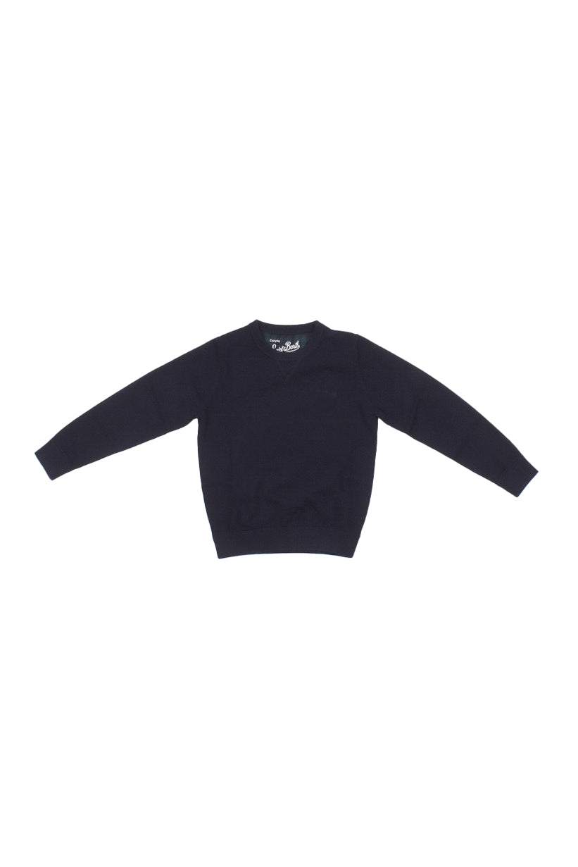 MC2 SAINT BARTH Bambino Maglia NIX0003 00063I 62 Nixon wool Blu