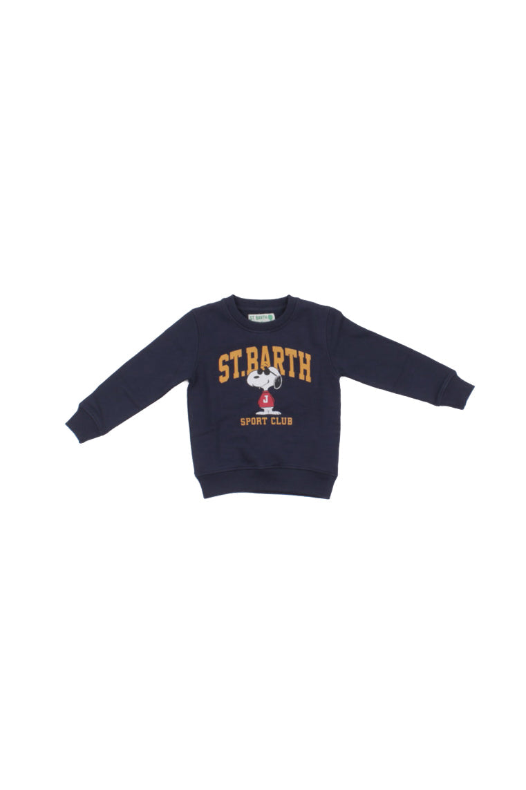 MC2 SAINT BARTH Bambino Felpa HUT0004 01005I 61 Hutton n snoopy sport college Blu