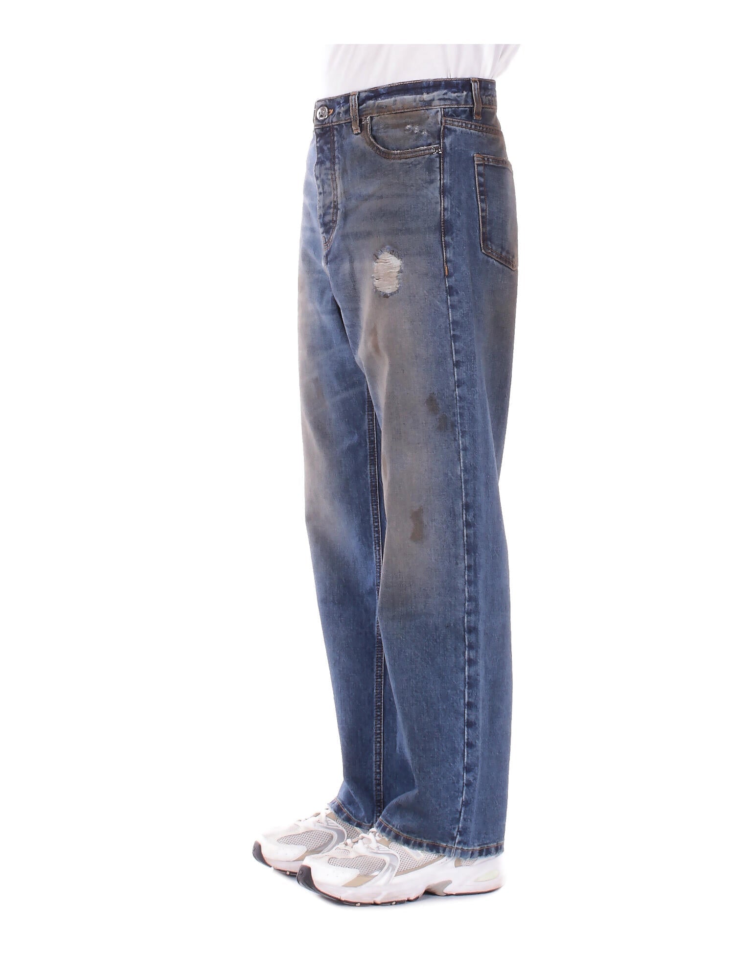 JOHN RICHMOND Uomo Jeans UMA25477JE DENIM BLU Jeans maglis Denim blu