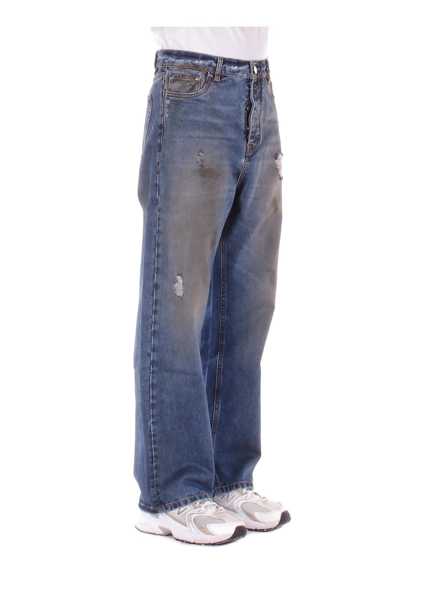 JOHN RICHMOND Uomo Jeans UMA25477JE DENIM BLU Jeans maglis Denim blu