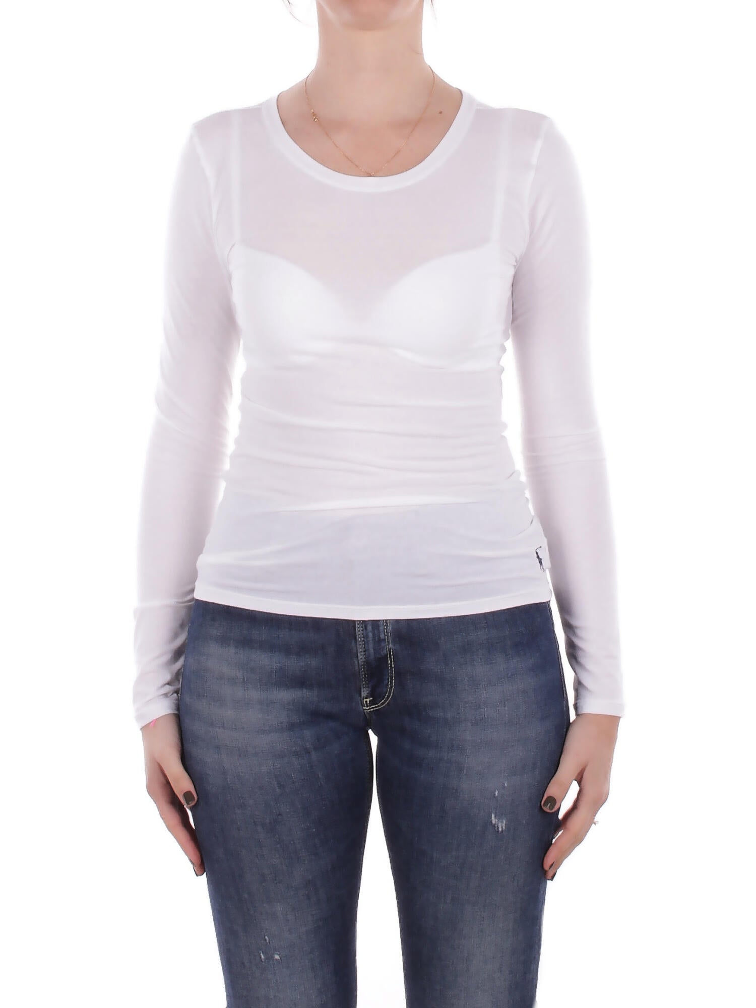 RALPH LAUREN Donna T-shirt 4P0494 192 T-shirt polo White
