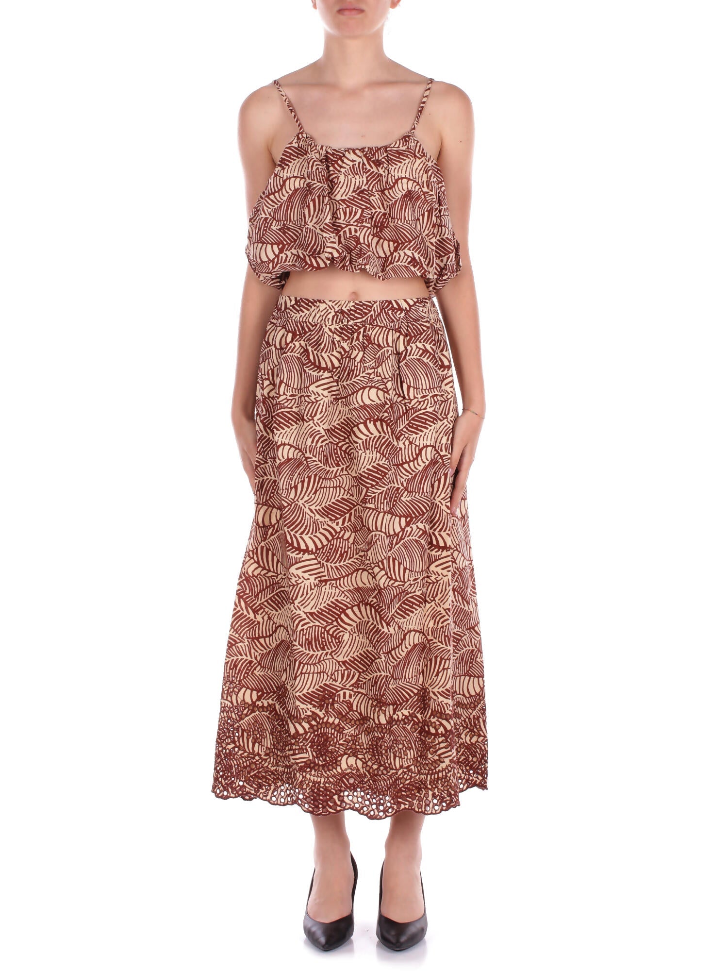 ONLY Donna Top 15342566 SABLE Onllou life emb baloon top Sabbia