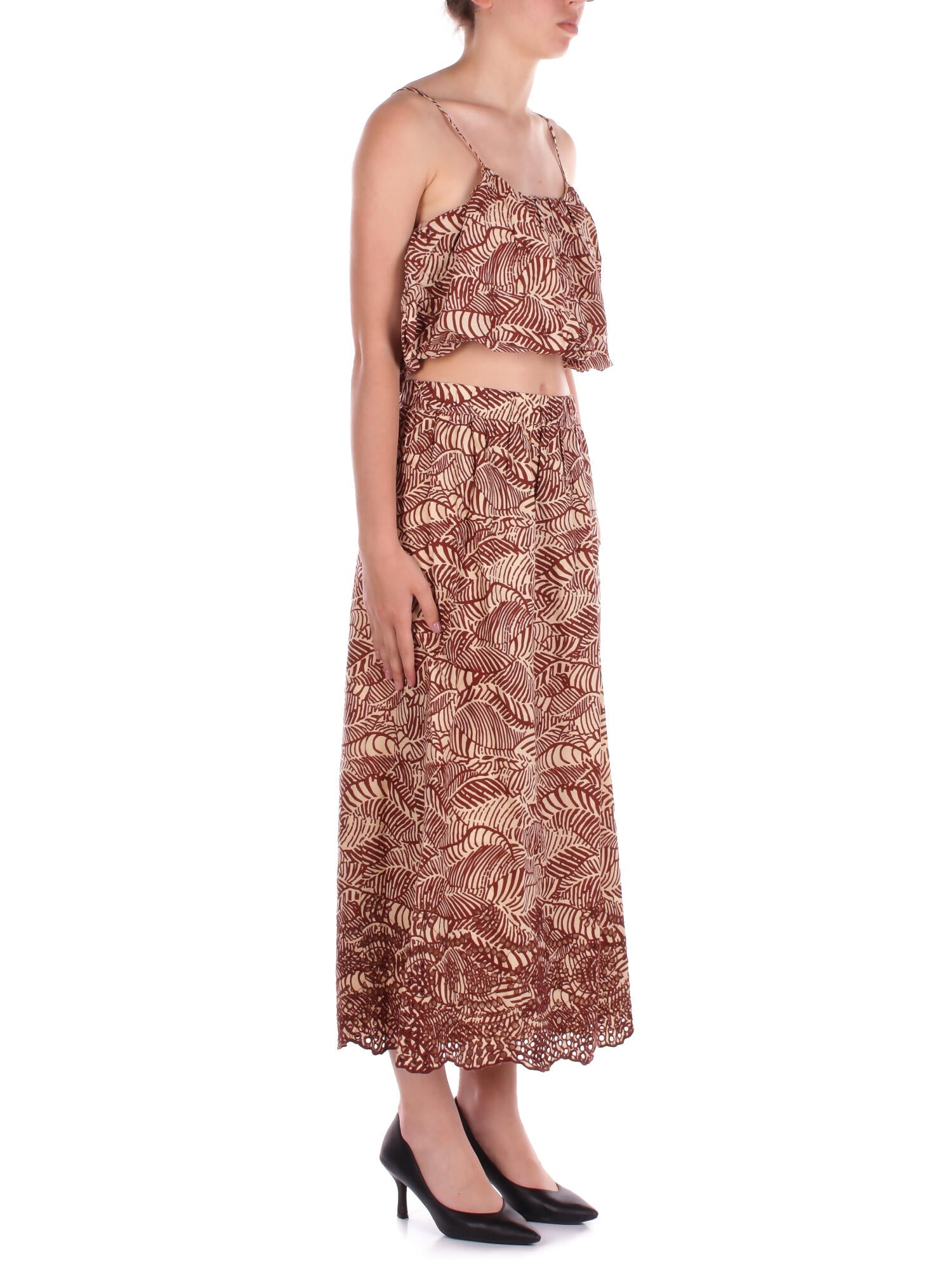 ONLY Donna Top 15342566 SABLE Onllou life emb baloon top Sabbia