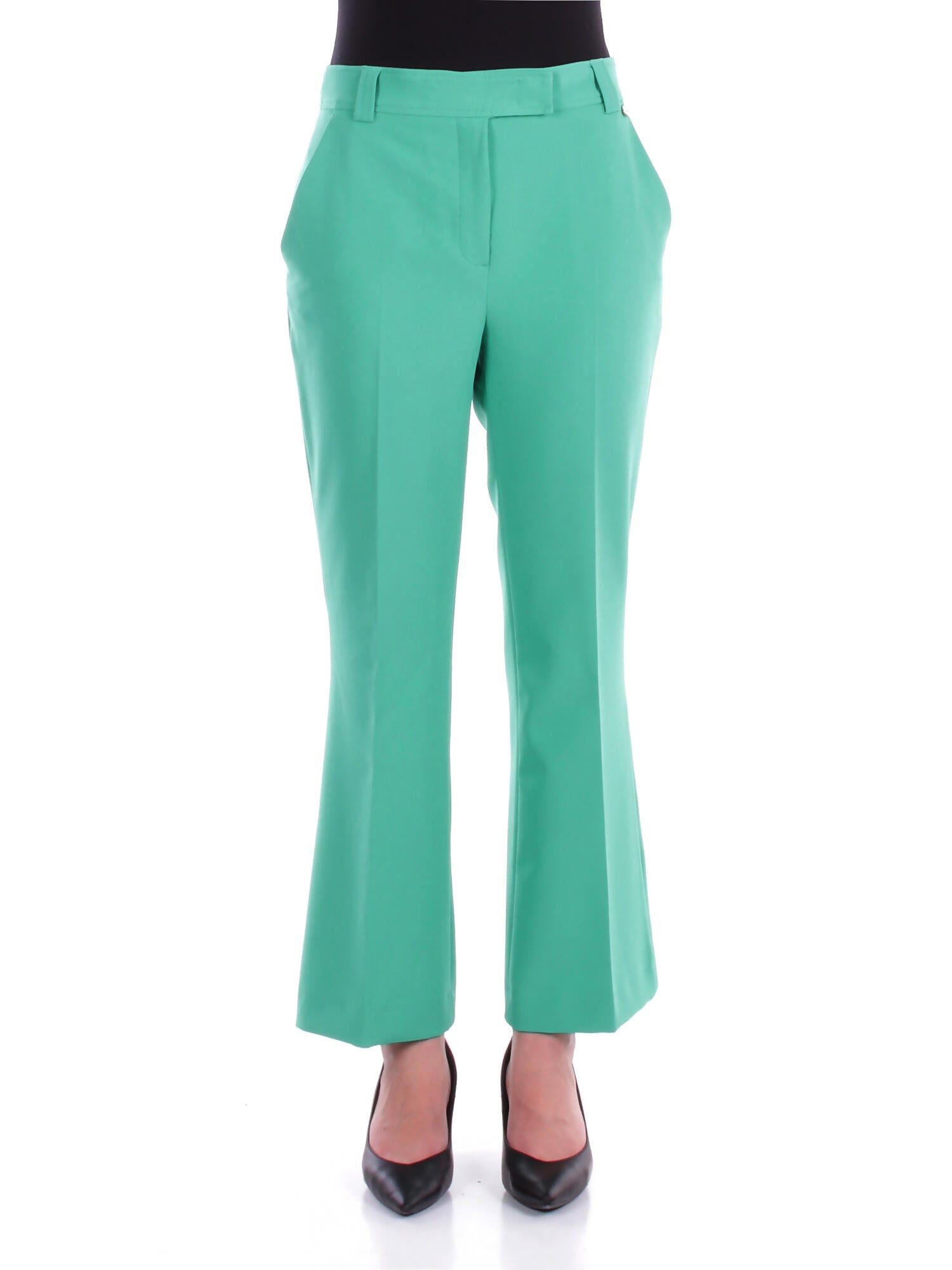LIU JO Donna Pantalone CA5094T2200 X068A Ecs pantalone trombetta Smeraldo