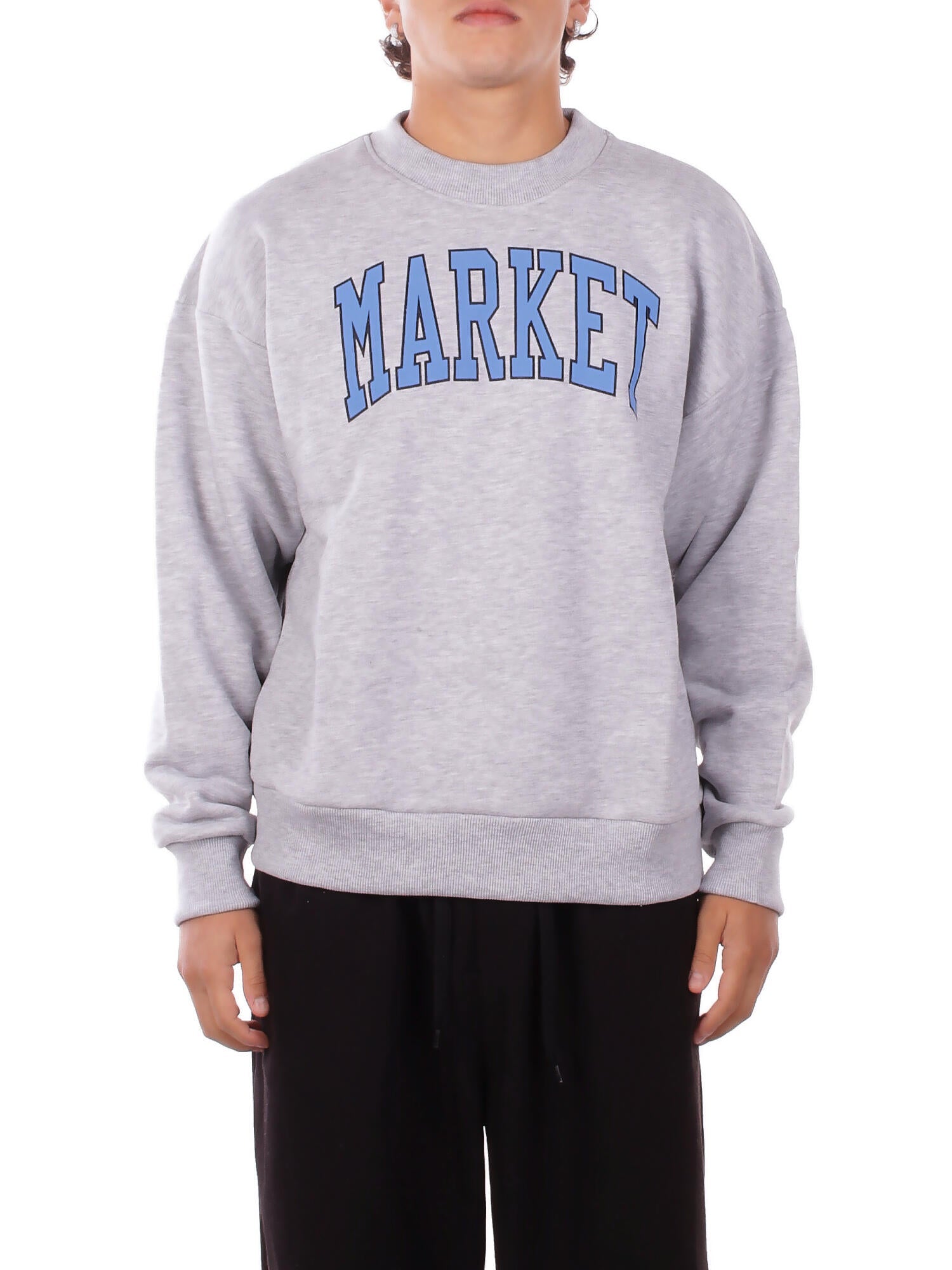 MARKET Uomo Felpa F5MKMASW007 955 Sweatshirt man Cenere