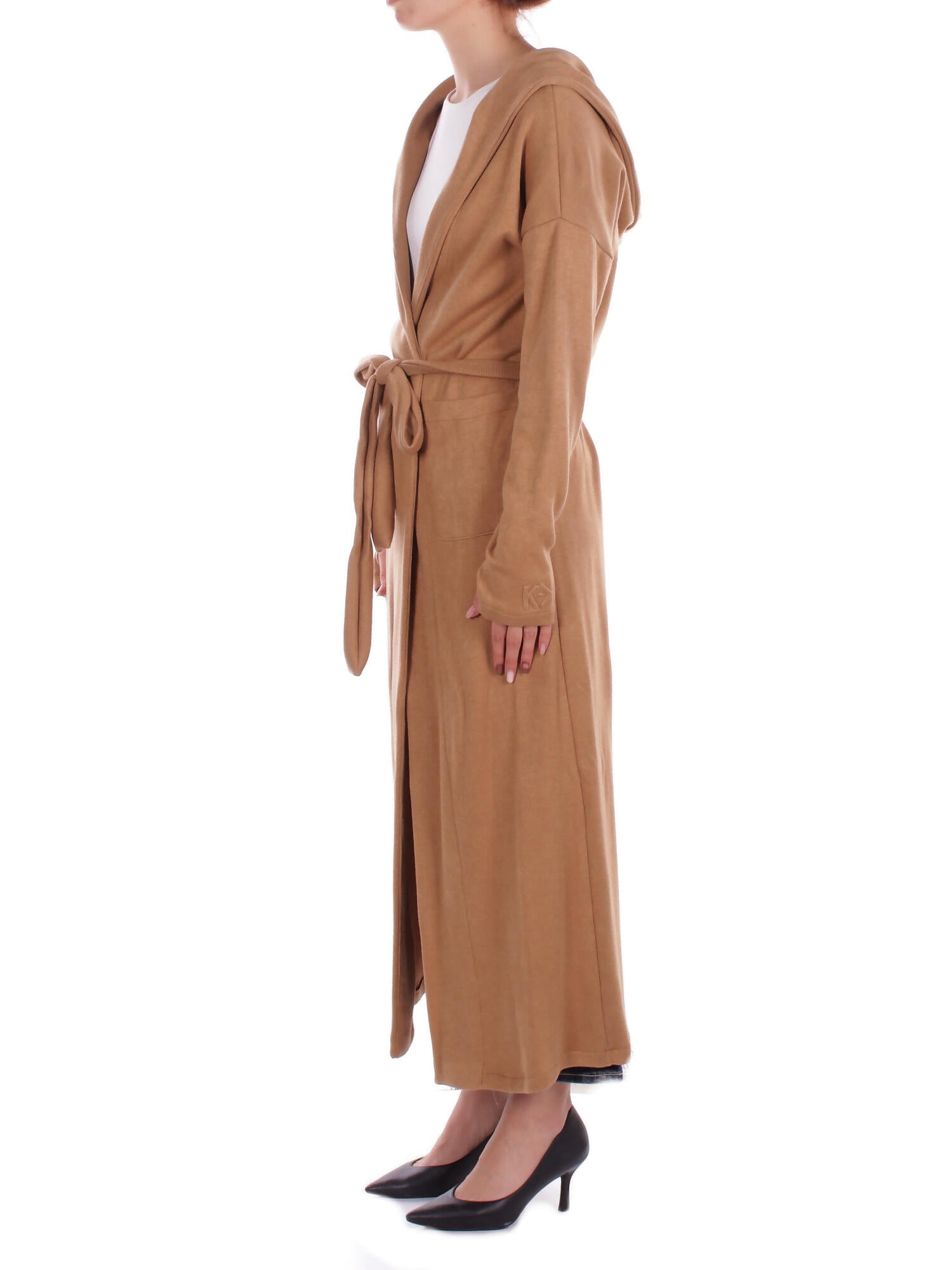KOSTUMN1Â° Donna Maglia KI2578 CAMMELLO Cardigan in cachemire Cammello