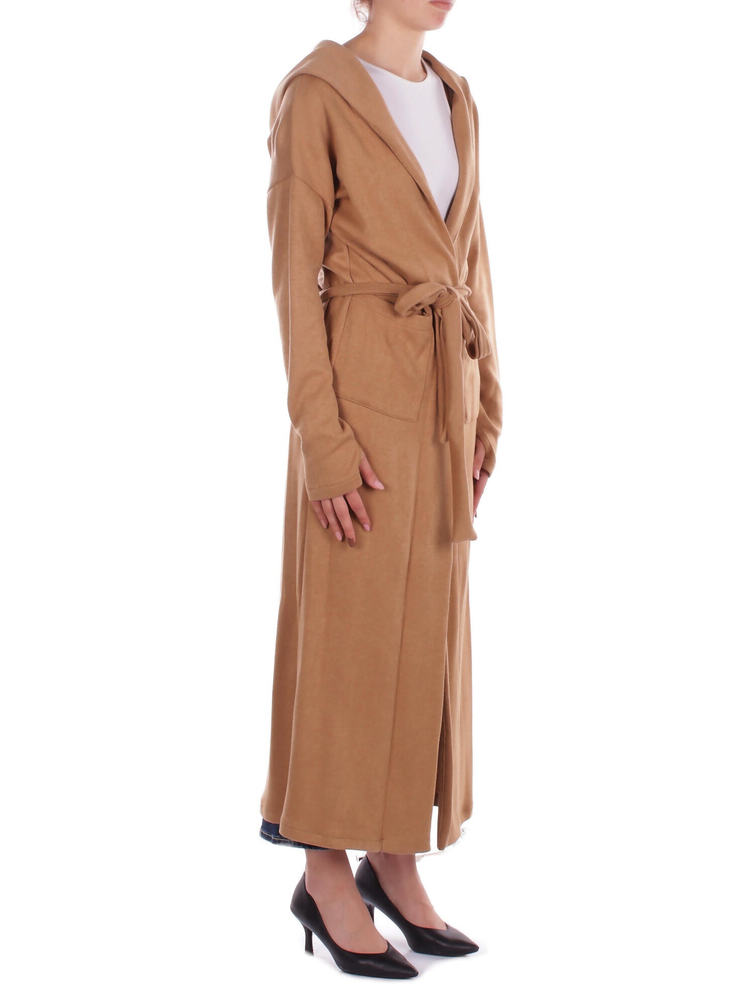 KOSTUMN1Â° Donna Maglia KI2578 CAMMELLO Cardigan in cachemire Cammello