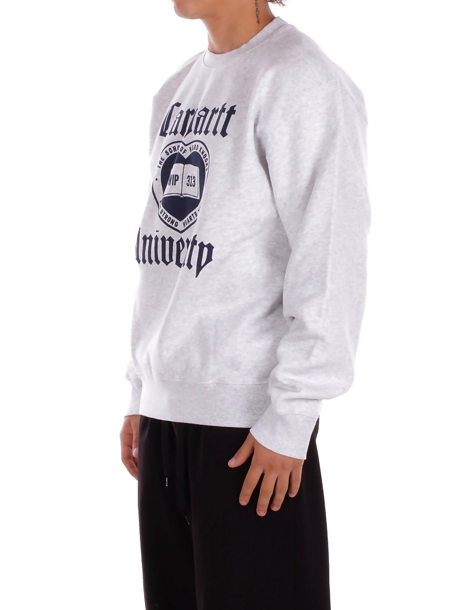 CARHARTT WIP Uomo Felpa I035642 482 XX Schooling sweatshirt Grigio