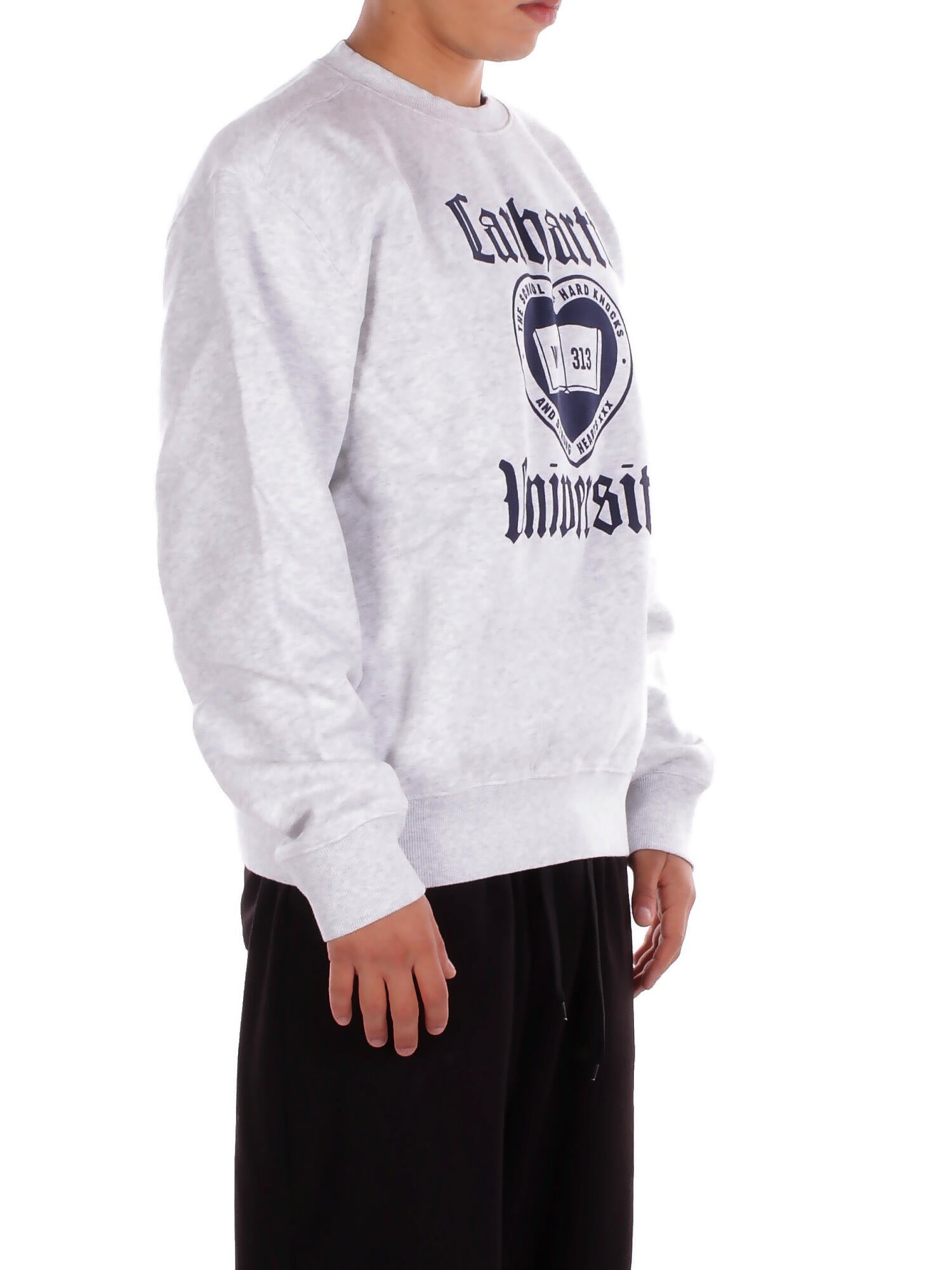 CARHARTT WIP Uomo Felpa I035642 482 XX Schooling sweatshirt Grigio