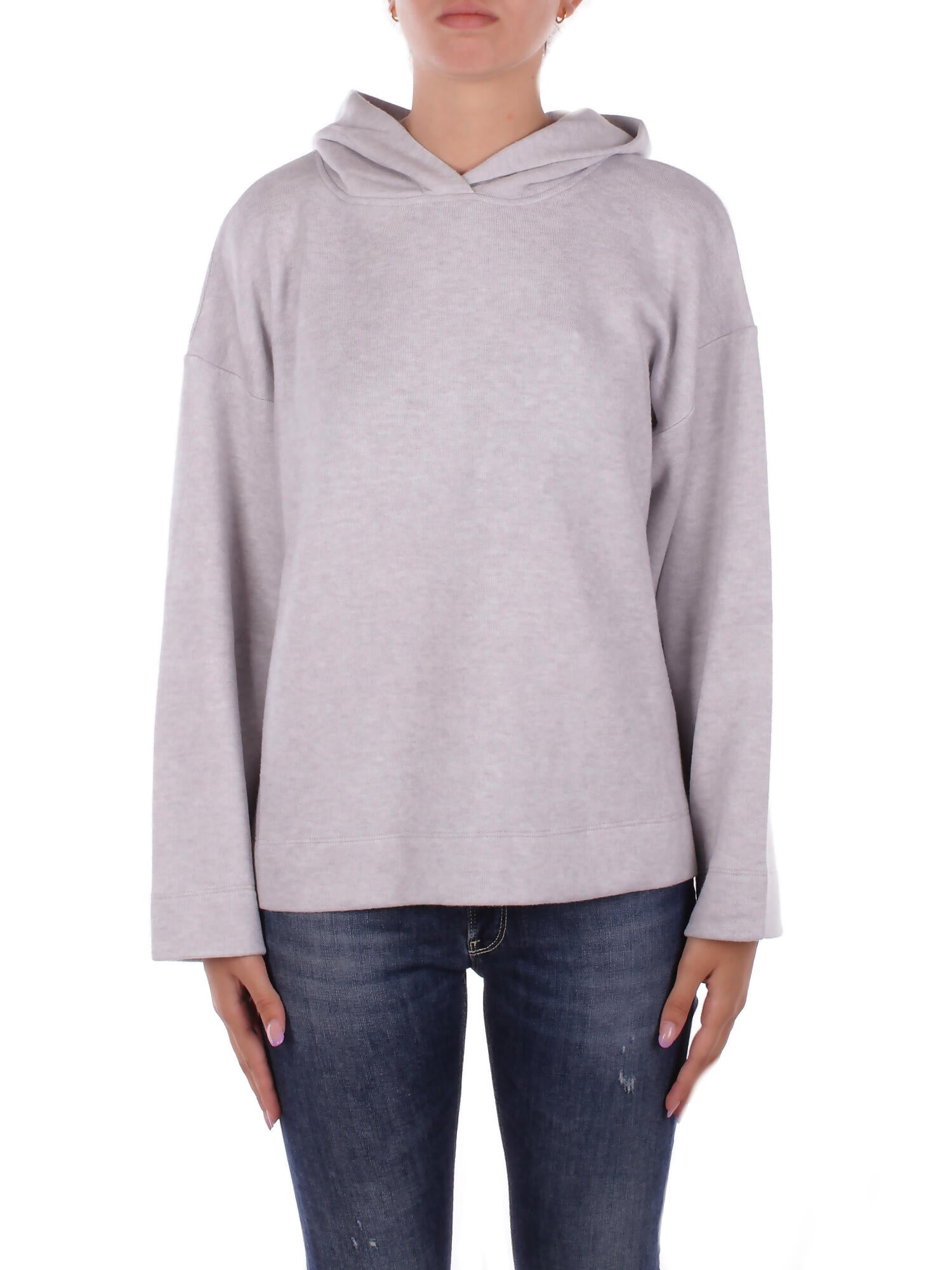 DONDUP Donna Felpa F513 KF0253XXX 903 Felpa cappuccio Grigio