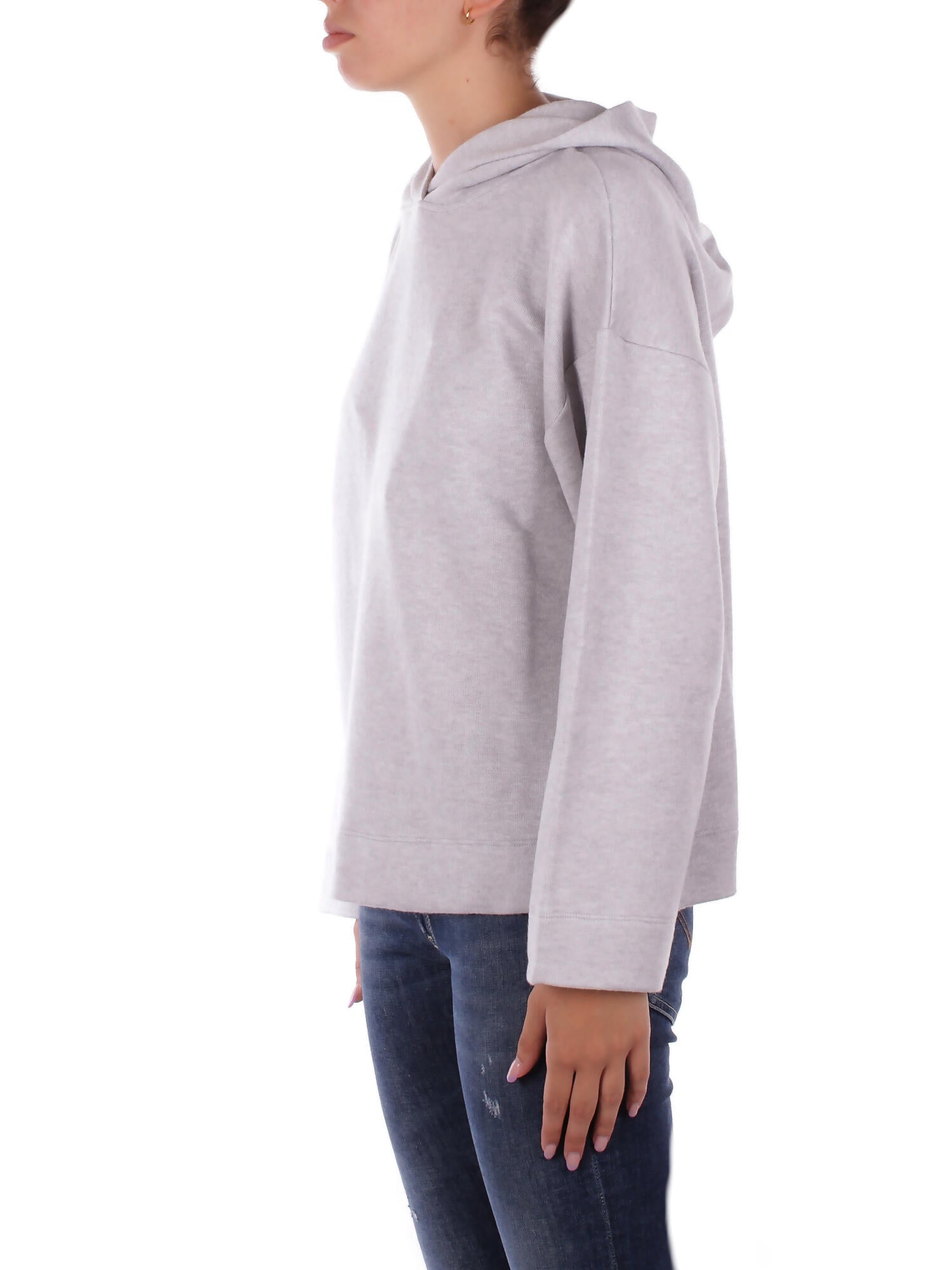 DONDUP Donna Felpa F513 KF0253XXX 903 Felpa cappuccio Grigio