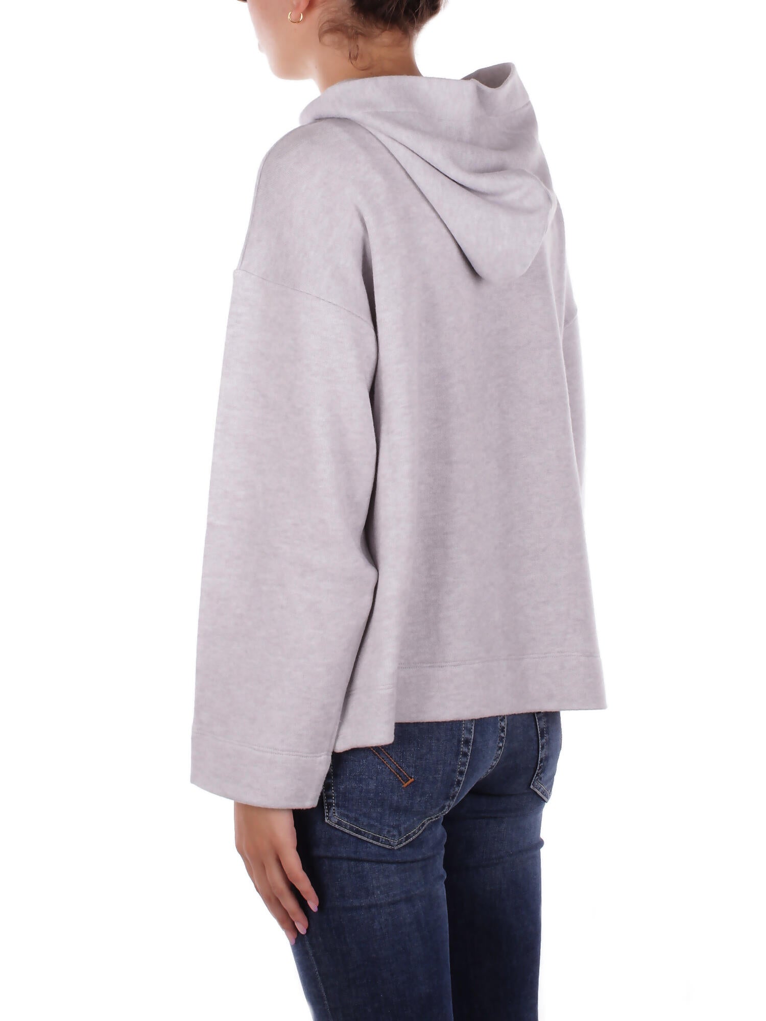 DONDUP Donna Felpa F513 KF0253XXX 903 Felpa cappuccio Grigio