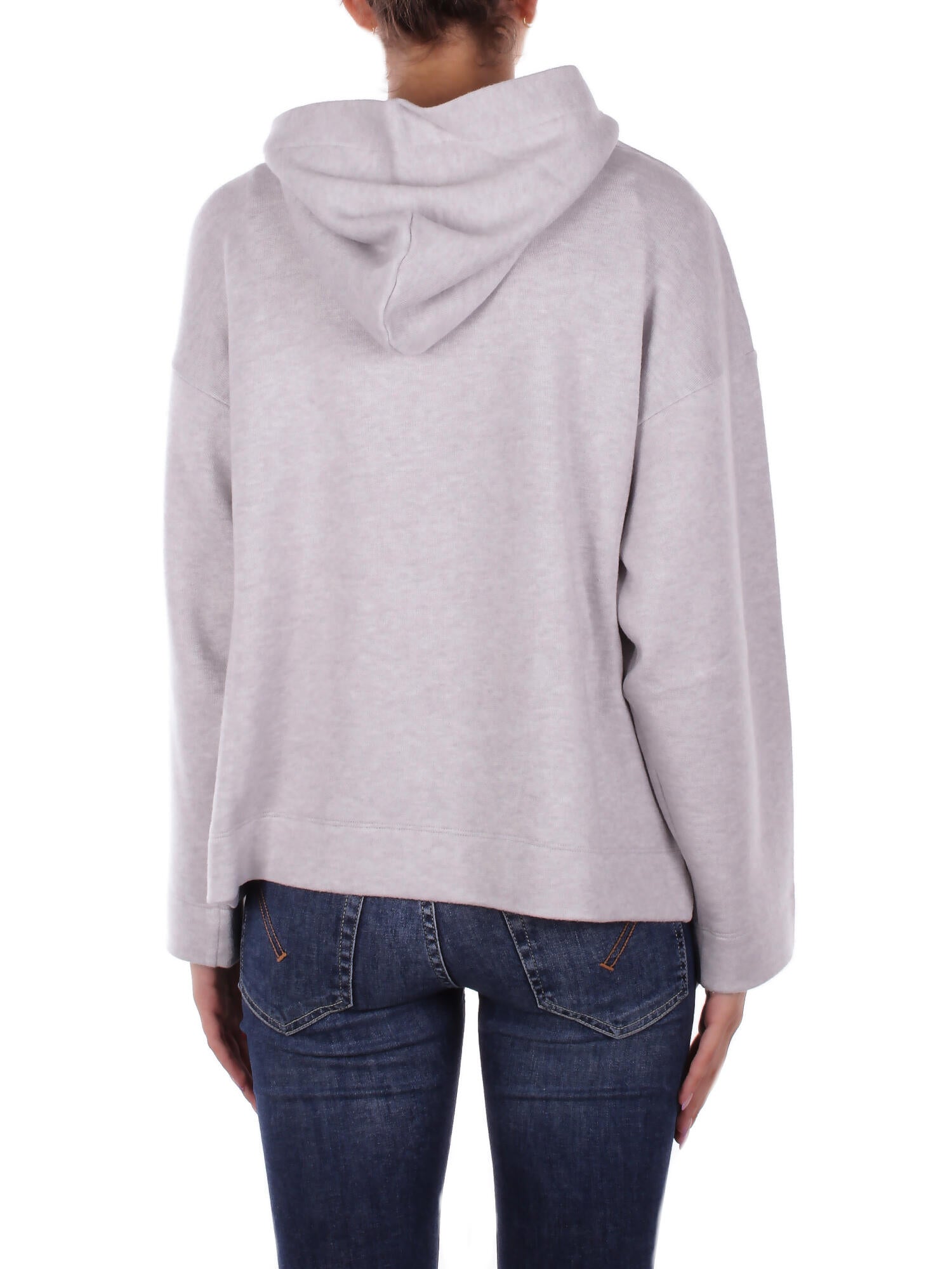 DONDUP Donna Felpa F513 KF0253XXX 903 Felpa cappuccio Grigio