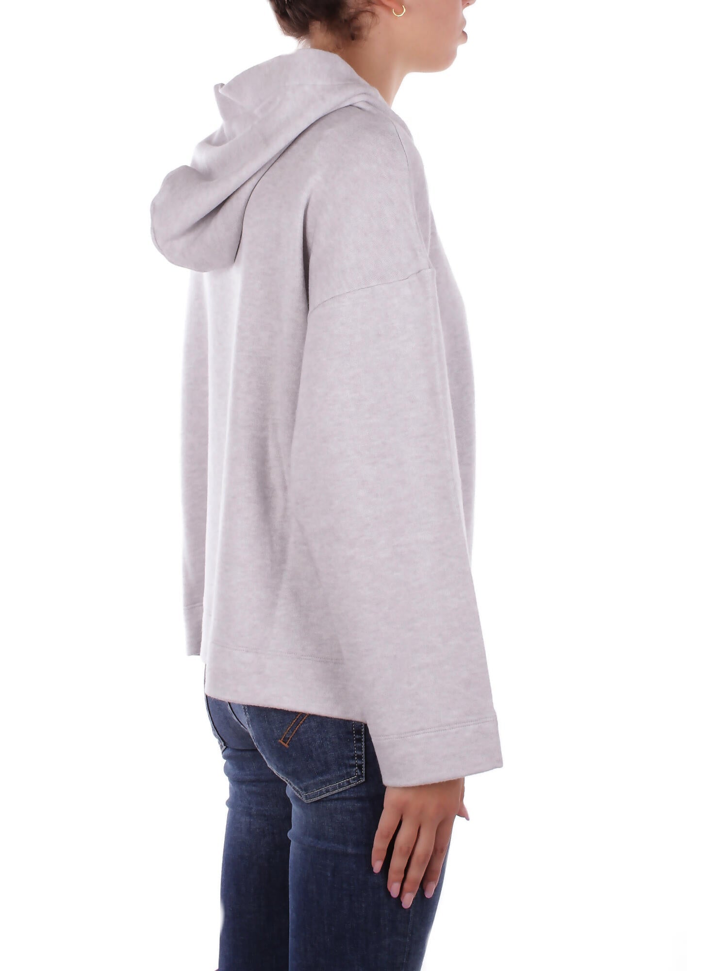 DONDUP Donna Felpa F513 KF0253XXX 903 Felpa cappuccio Grigio