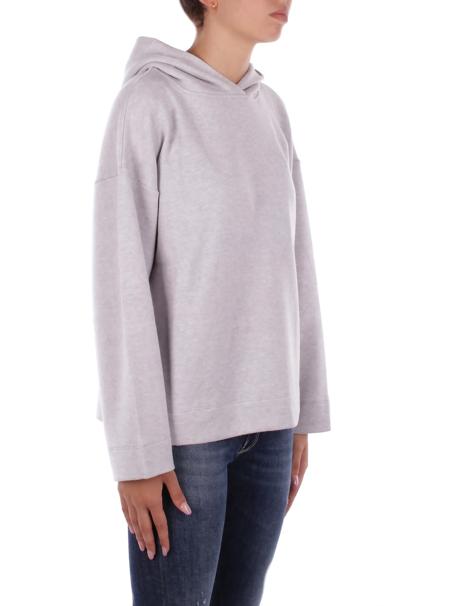 DONDUP Donna Felpa F513 KF0253XXX 903 Felpa cappuccio Grigio
