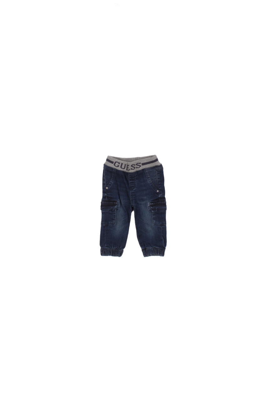 GUESS Bambino Jeans N5YA07D46T0 DDBO Comfort denim cargo pants Denim nero