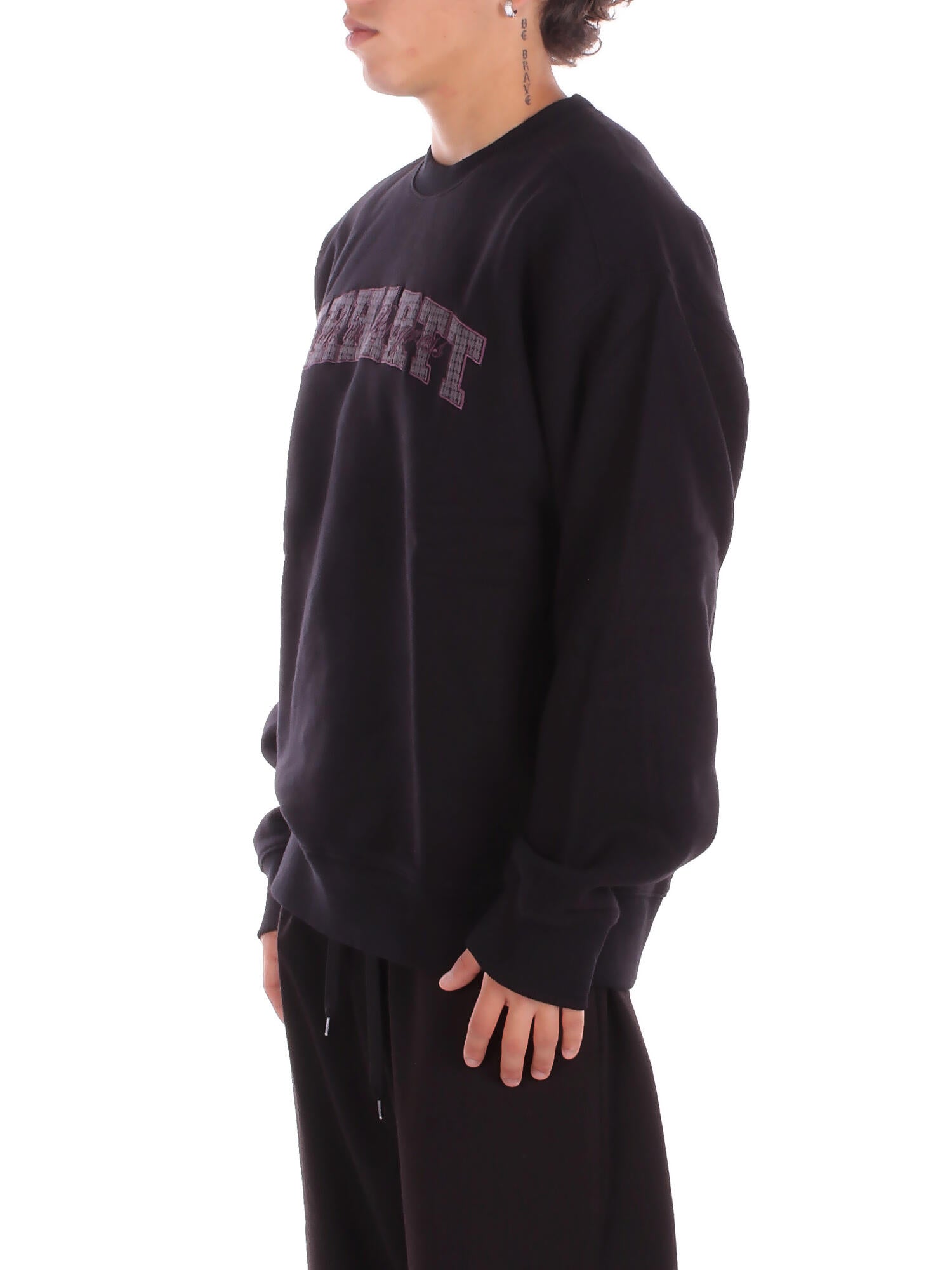 CARHARTT WIP Unisex Felpa I035648 89 XX Big school sweatshirt Black