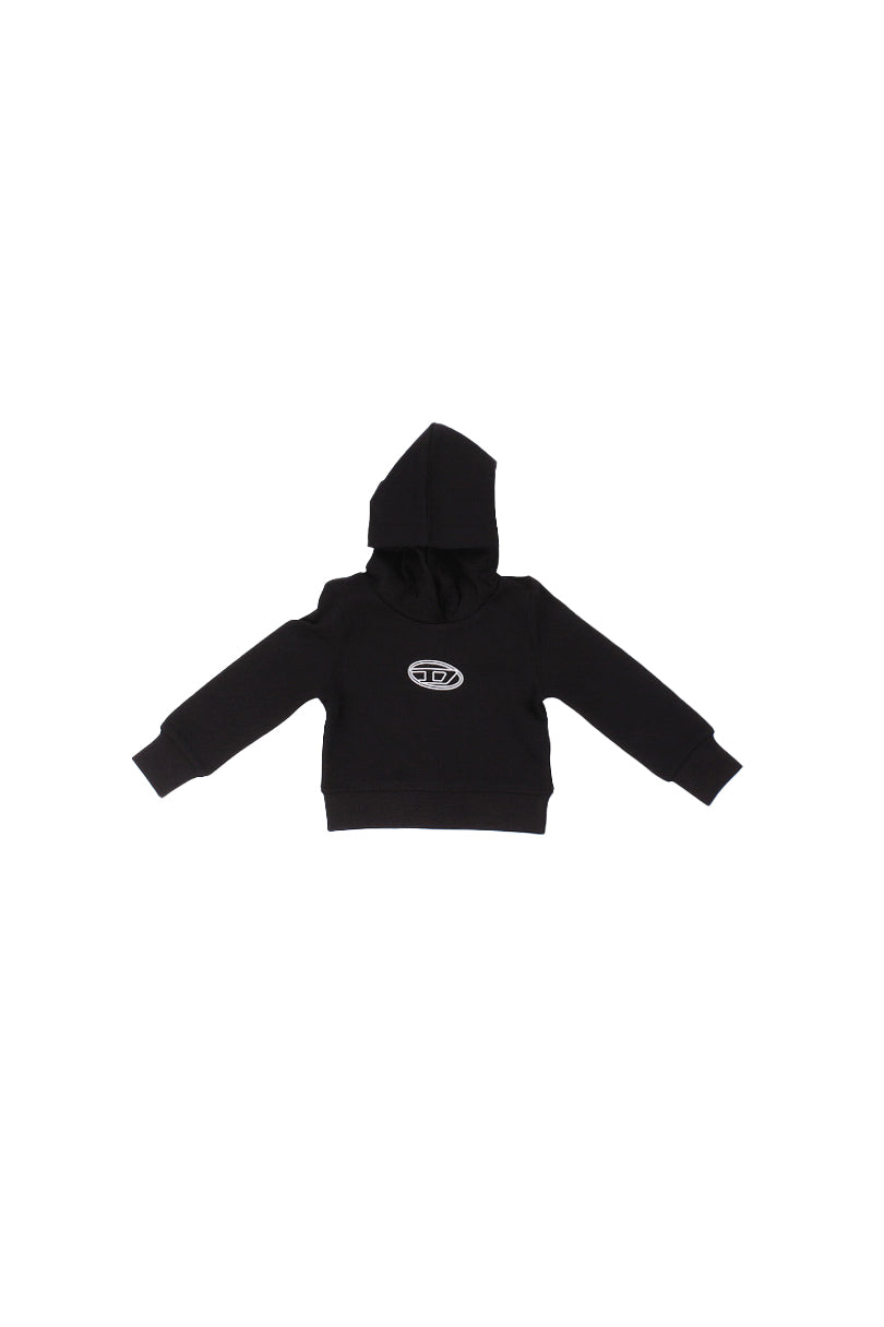 DIESEL Bambina Felpa J02416 KYAX3 K900 Sasyhood Nero