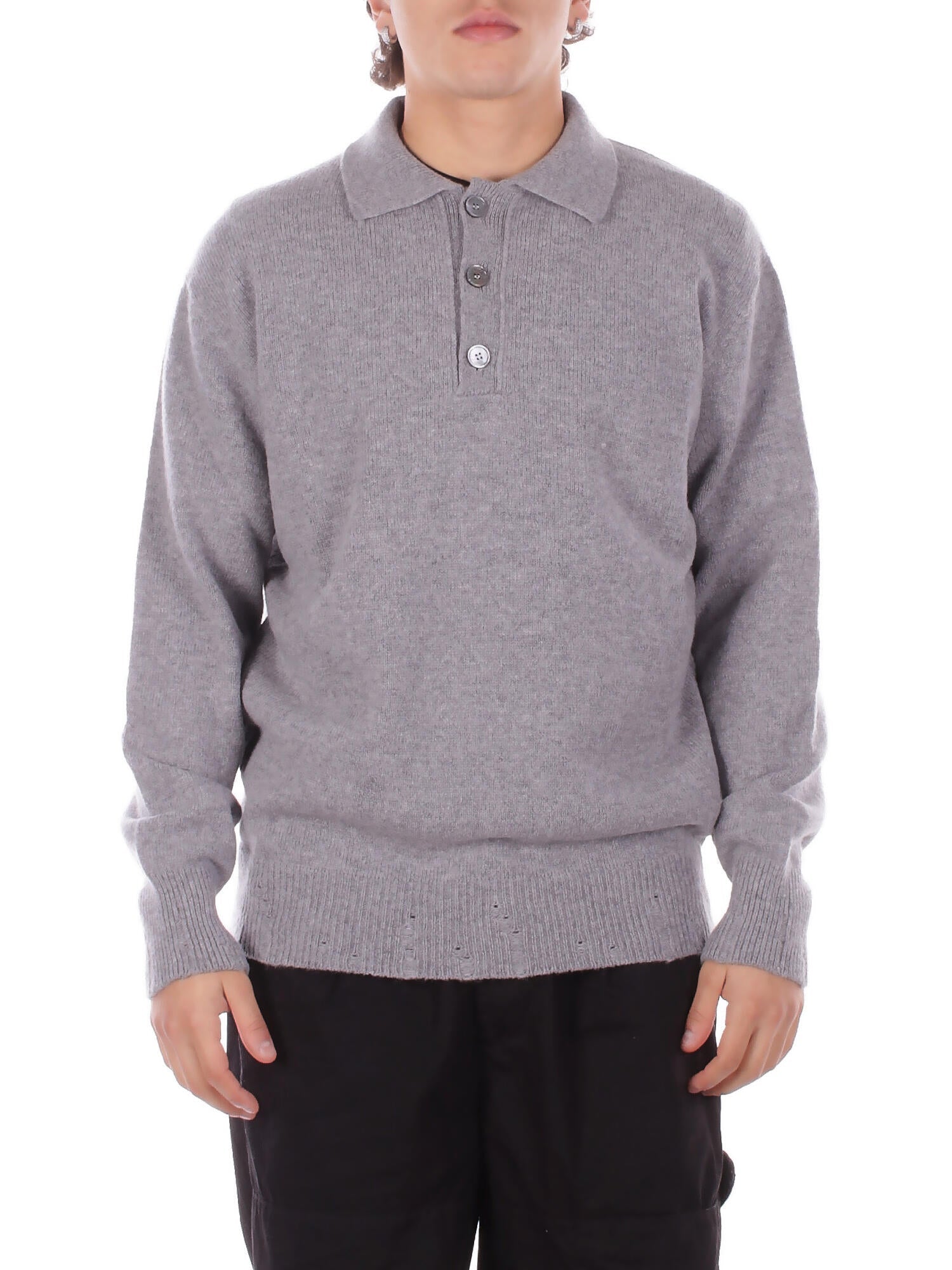AMARANTO Uomo Maglia B9F0032 FU93M Knitwear Argento