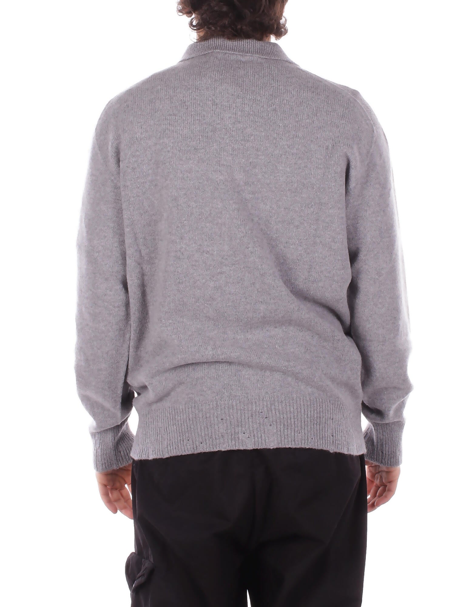 AMARANTO Uomo Maglia B9F0032 FU93M Knitwear Argento
