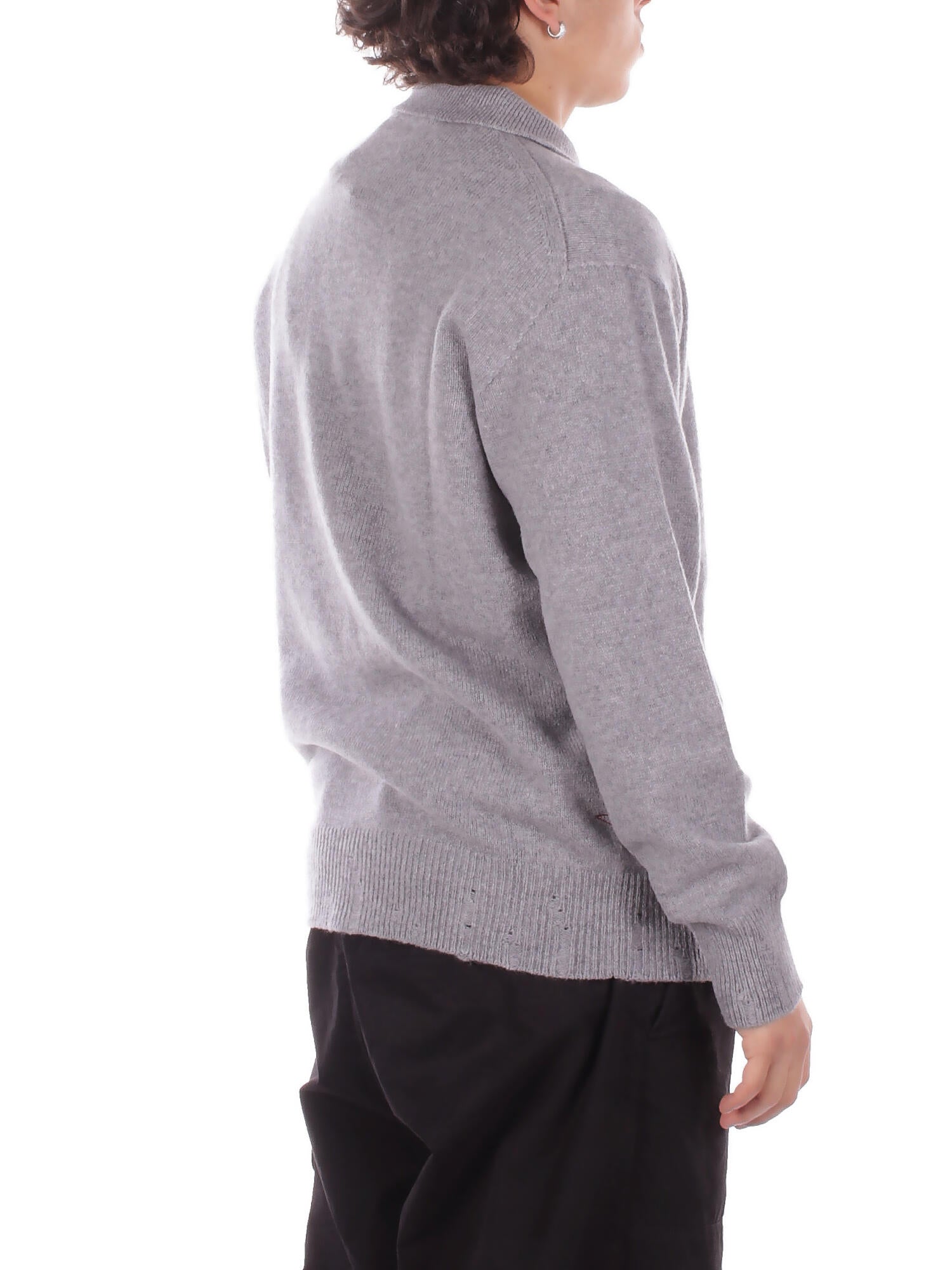 AMARANTO Uomo Maglia B9F0032 FU93M Knitwear Argento