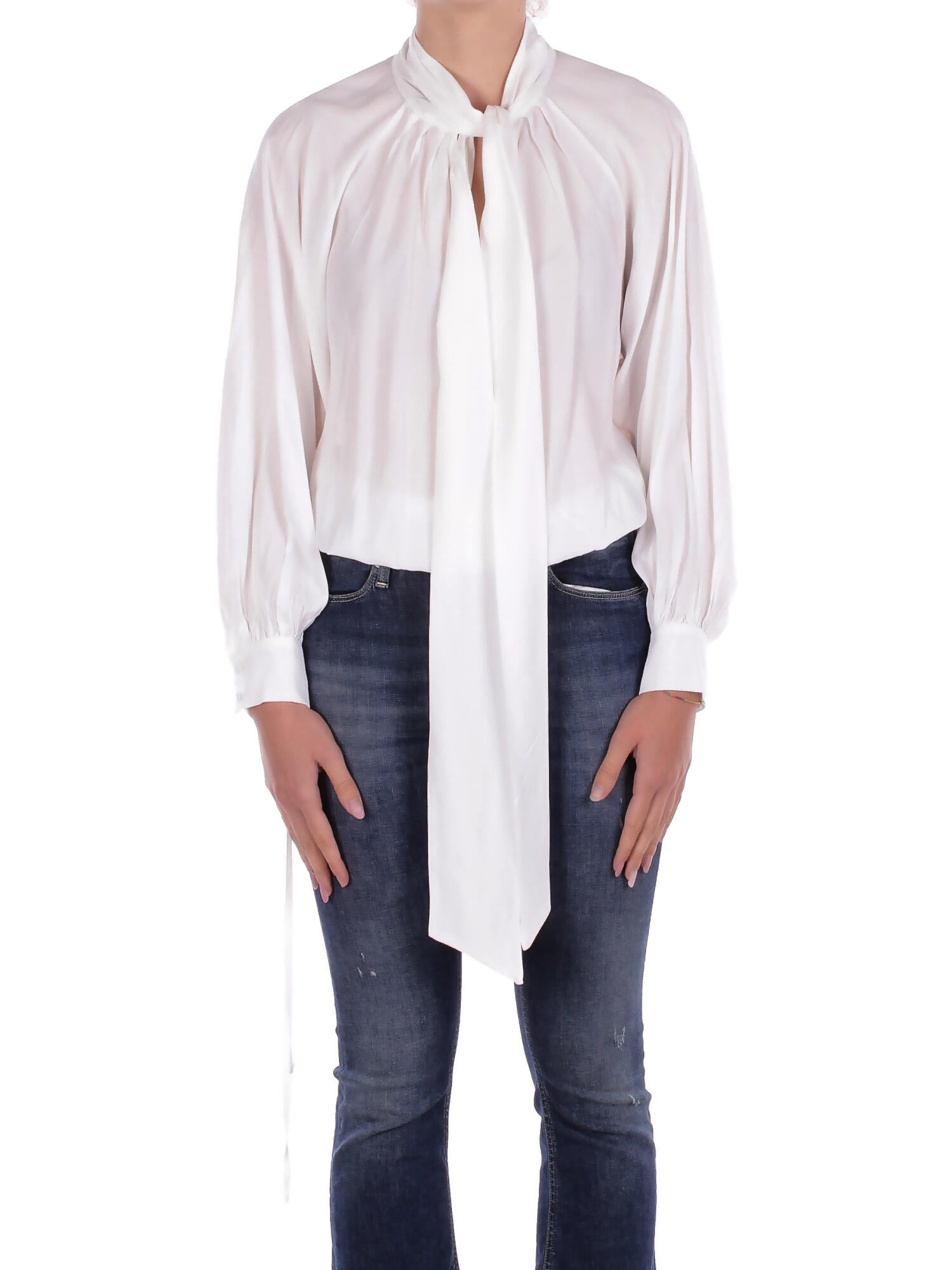 MANILA GRACE Donna Camicia C182VU MA649 Blusa m/l Vanilla