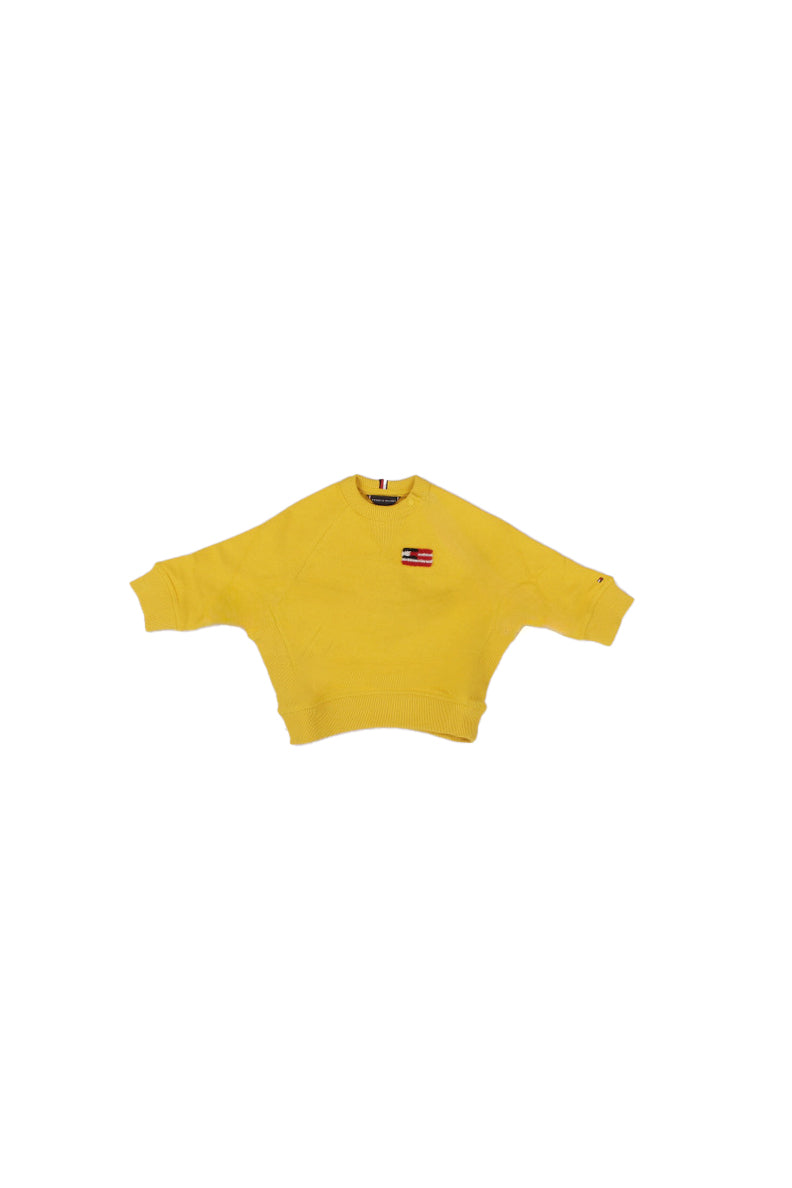 TOMMY HILFIGER Bambino Felpa KB0KB09571J ZGQ Flag relaxed sweatshirt Yellow