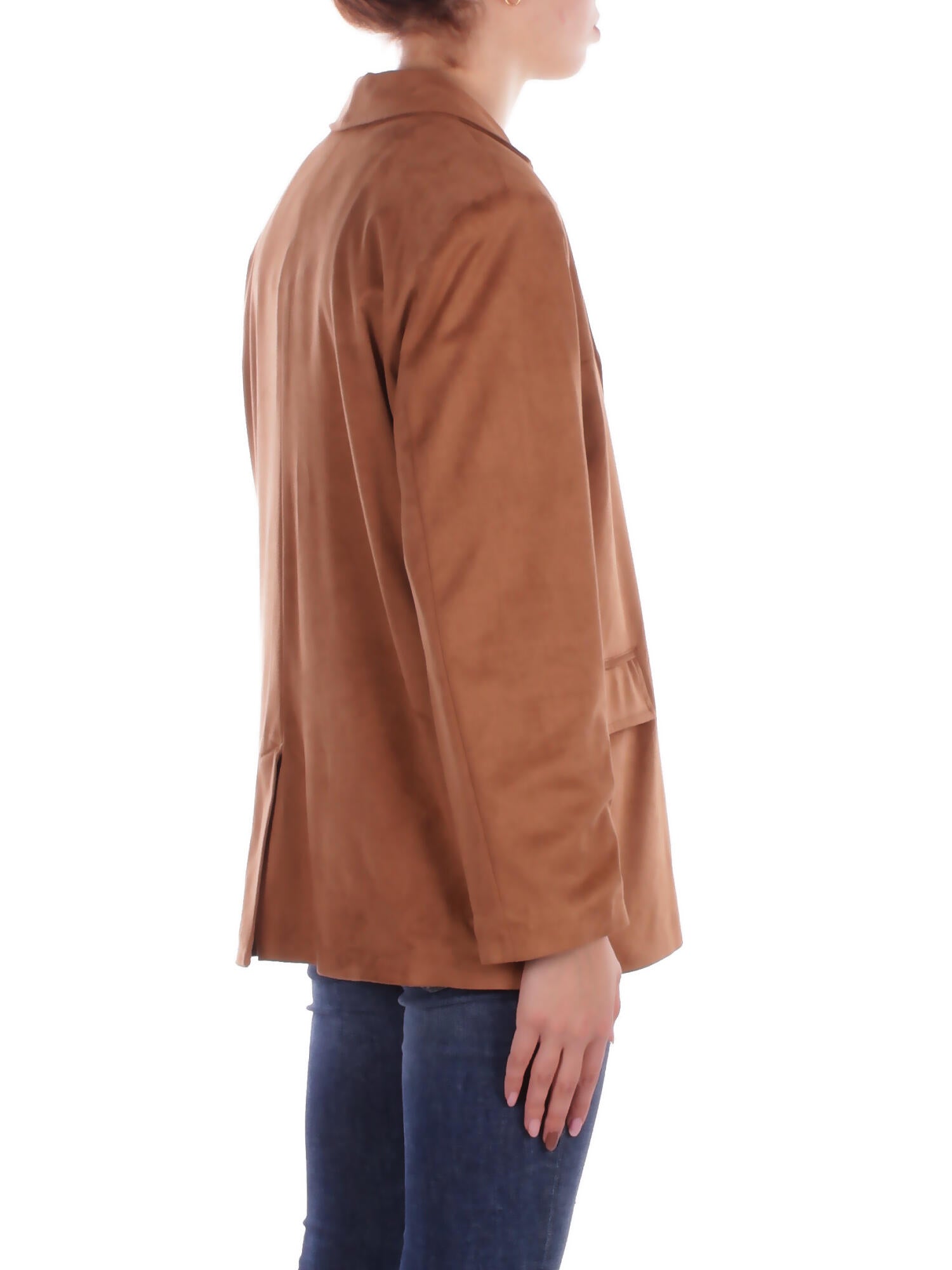 KOSTUMN1Â° Donna Giacca KI2551 CAMMELLO Giacca 2 bottoni con Cammello