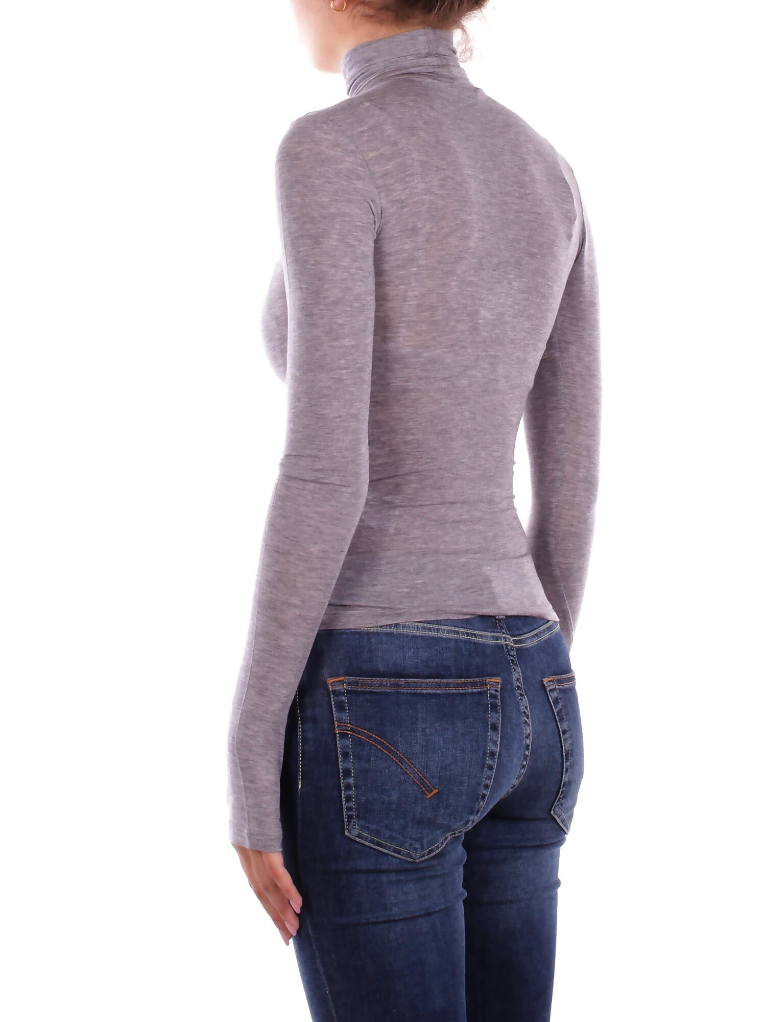 KOSTUMN1Â° Donna Maglia KI2505 GRIGIO Lupetto manica lunga Grigio