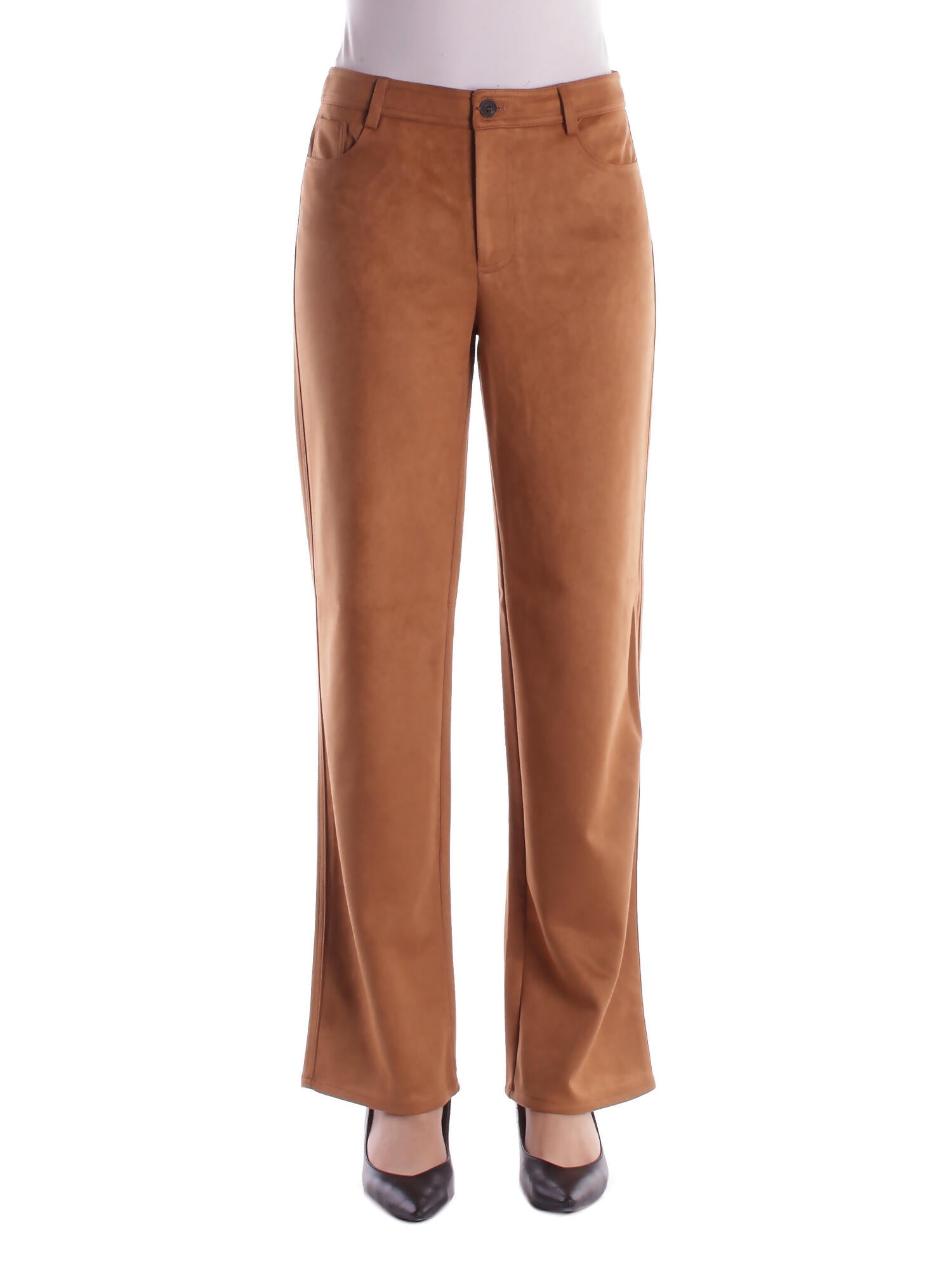ONLY Donna Pantalone 15357016 NUTHATCH Onlina life mw str faux suede Cammello