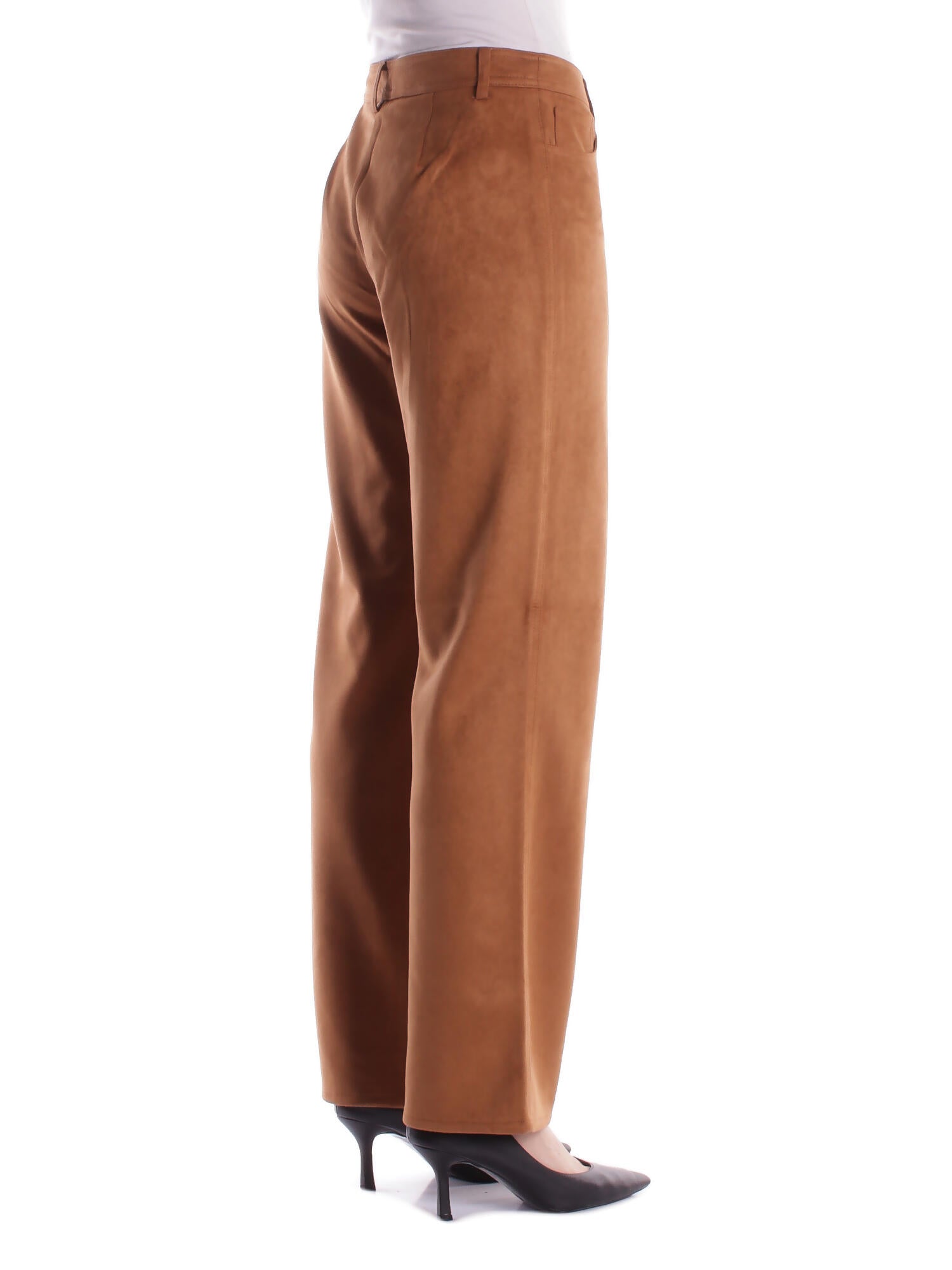ONLY Donna Pantalone 15357016 NUTHATCH Onlina life mw str faux suede Cammello