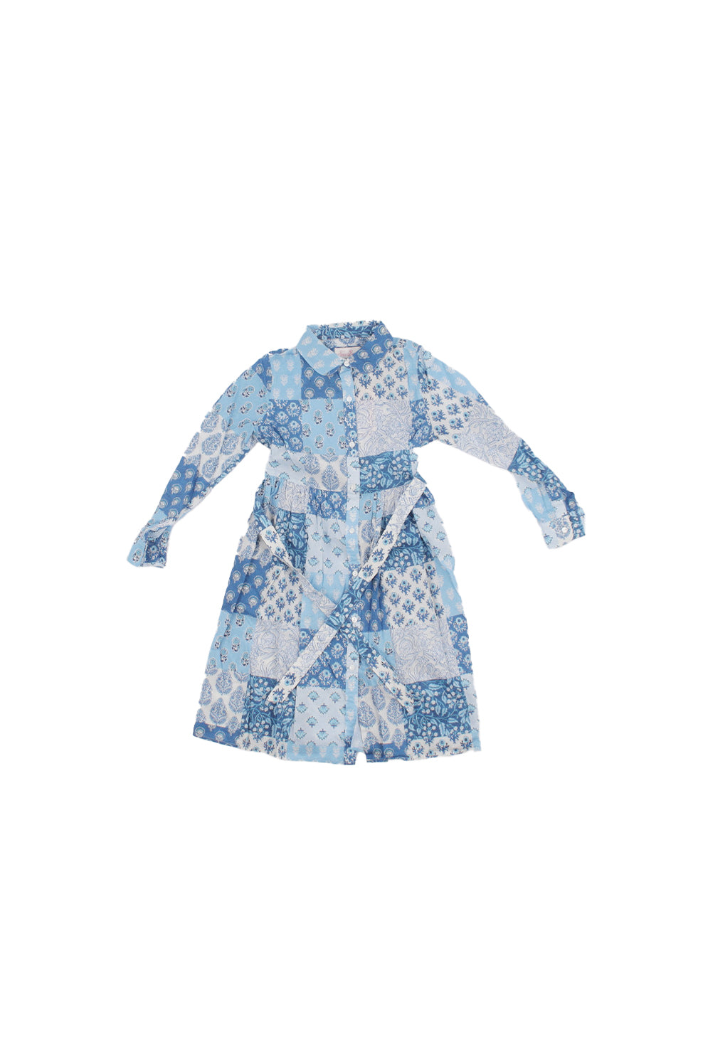 MC2 SAINT BARTH Bambina Abito PIH0001 00380H 3161 Philipa cot radical patch Azzurro