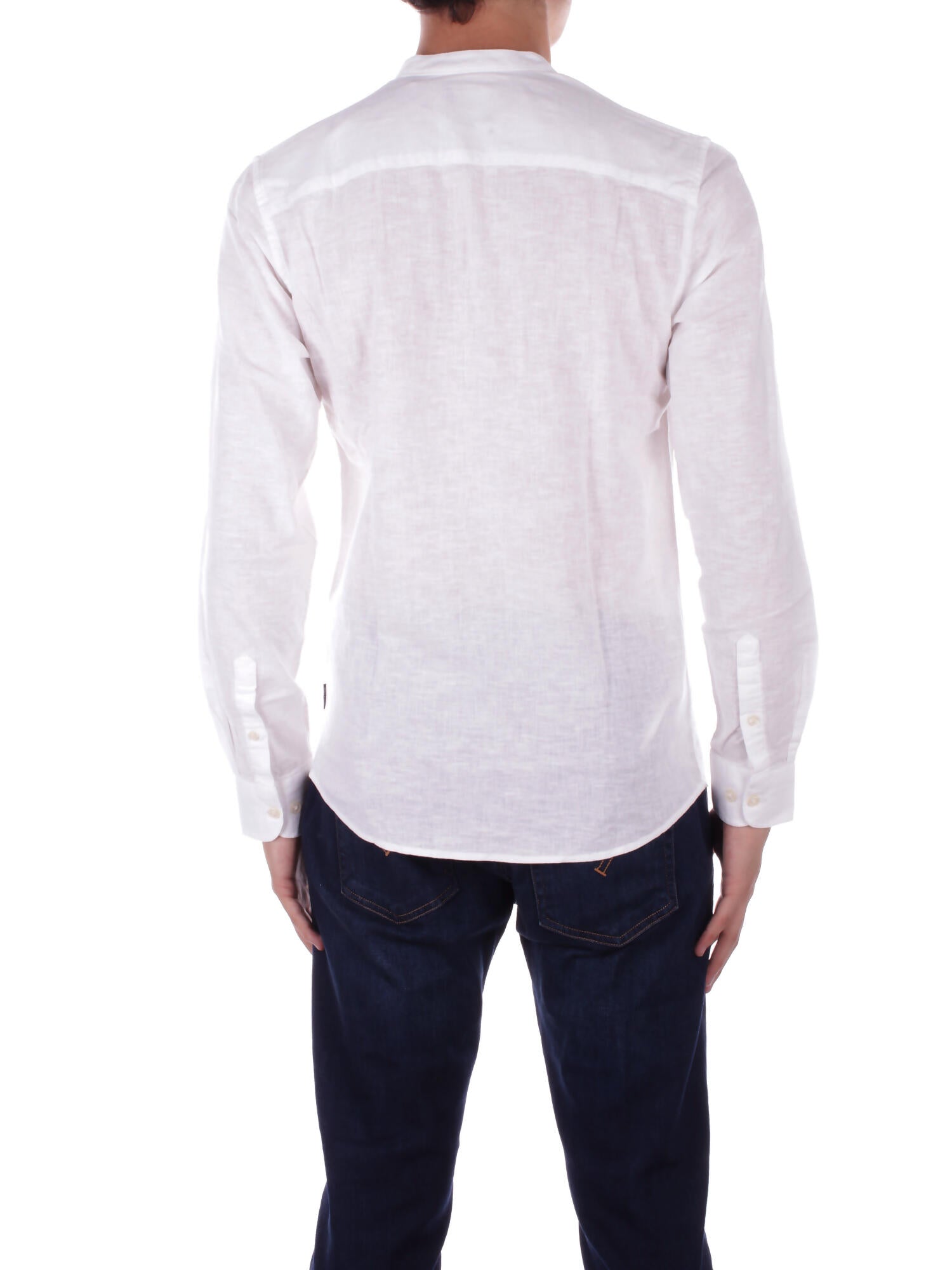 ONLY & SONS Uomo Camicia 22019173 WHITE Onscaiden life ls solid linen White