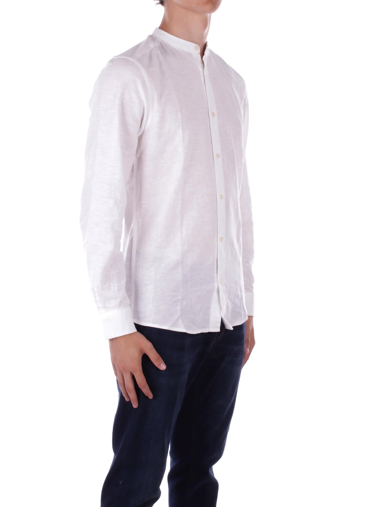 ONLY & SONS Uomo Camicia 22019173 WHITE Onscaiden life ls solid linen White