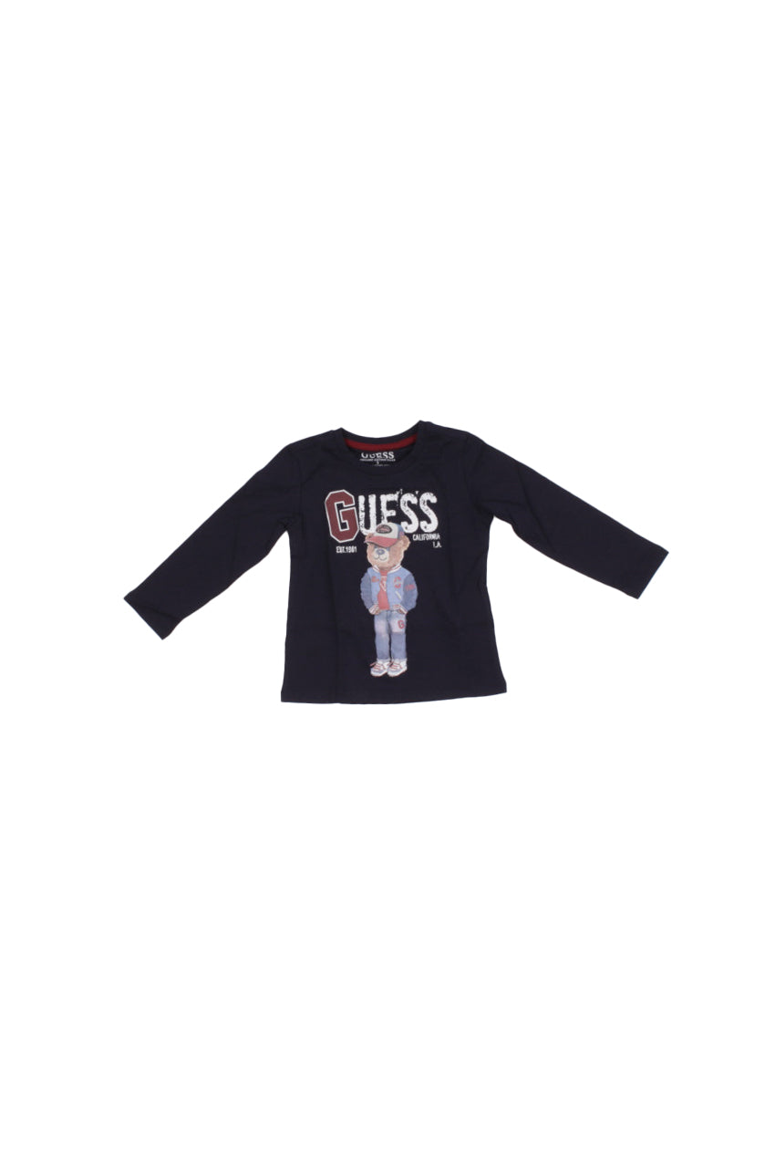 GUESS Bambino T-shirt N5YI23K8HM4 G7V2 Ls t-shirt Blu