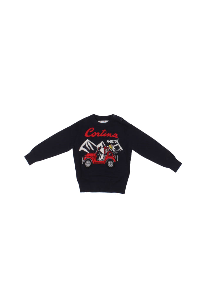 MC2 SAINT BARTH Bambino Maglia DOU0006 01658I 61 Douglas c cortina hab Blu