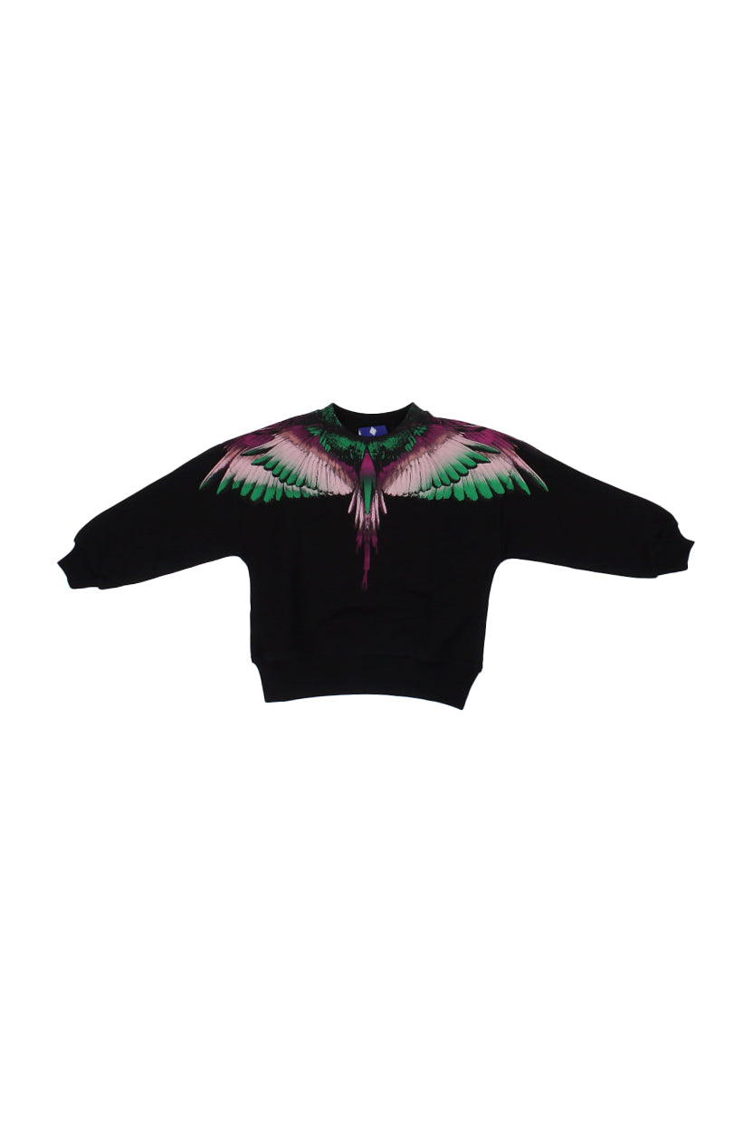 MARCELO BURLON COUNTY OF MILAN Bambina Felpa F5CMJGSW015 110 Sweatshirt girl Black