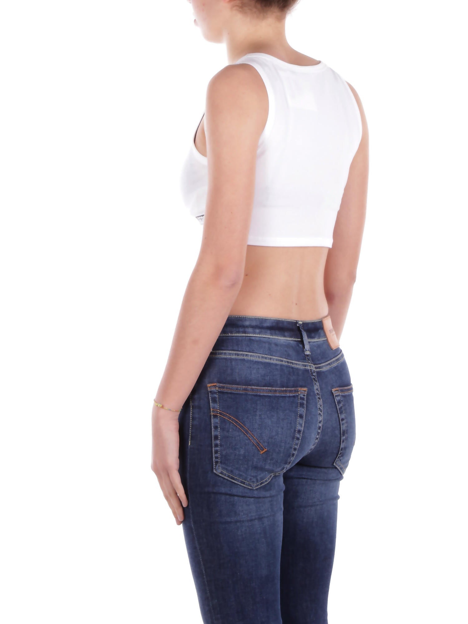 GCDS Donna Top B1EW2811UW1 10 Essentials mini top White