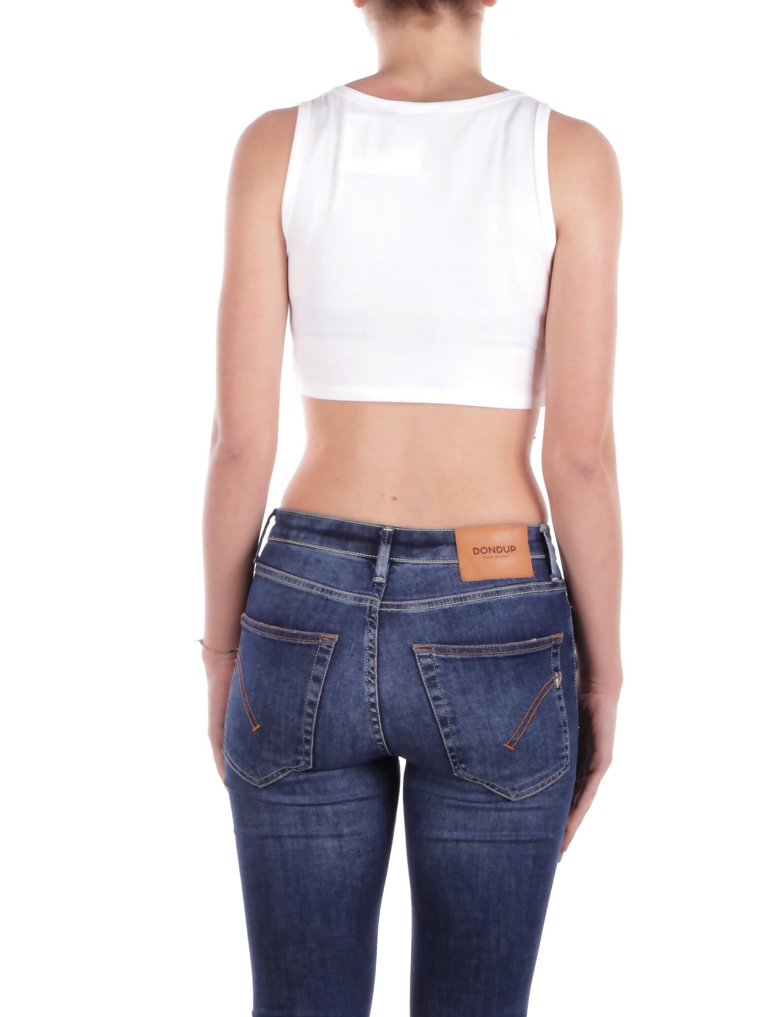 GCDS Donna Top B1EW2811UW1 10 Essentials mini top White