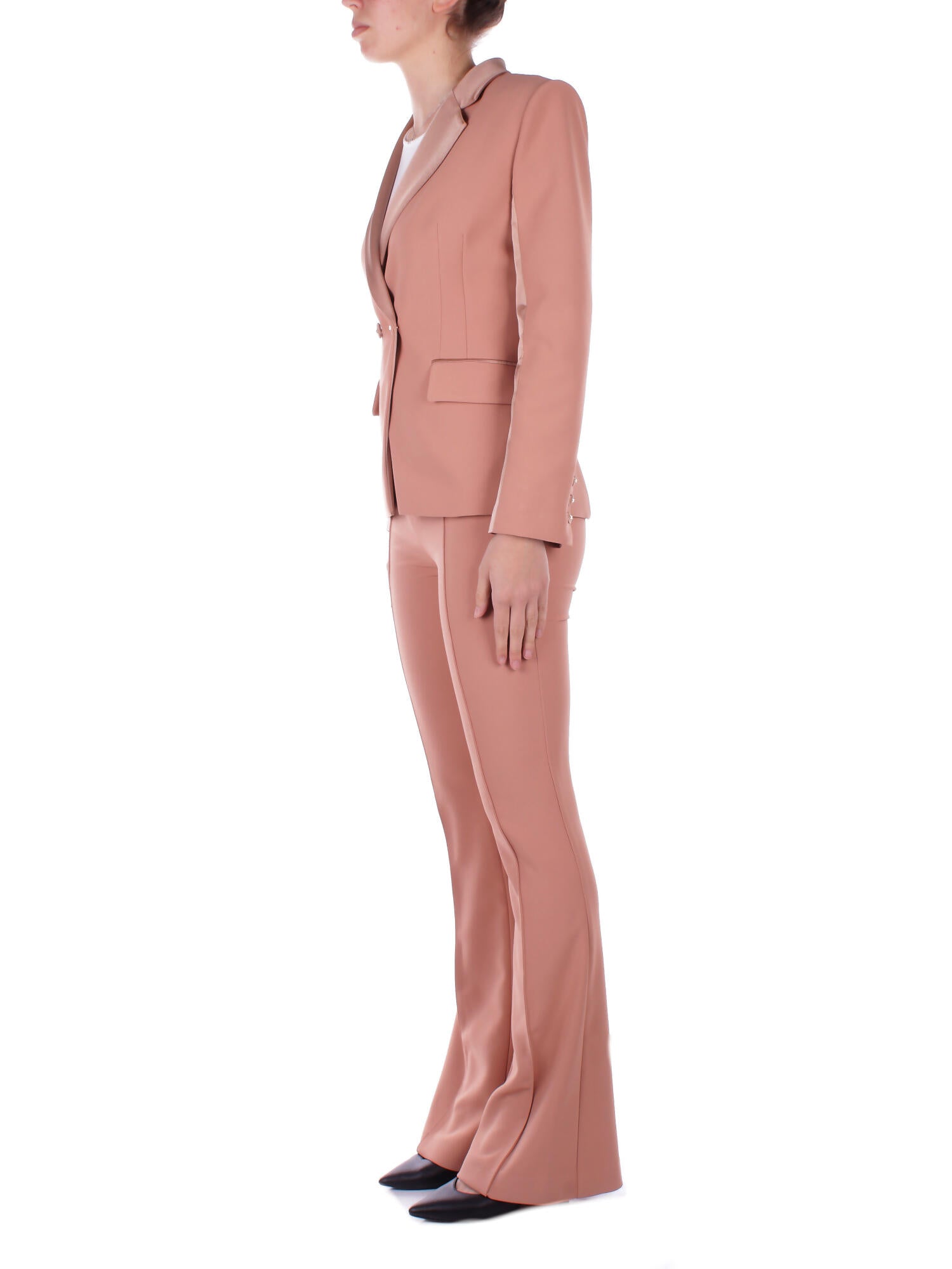 ELISABETTA FRANCHI Donna Pantalone PA08551E2 283 Pant acetato Nudo