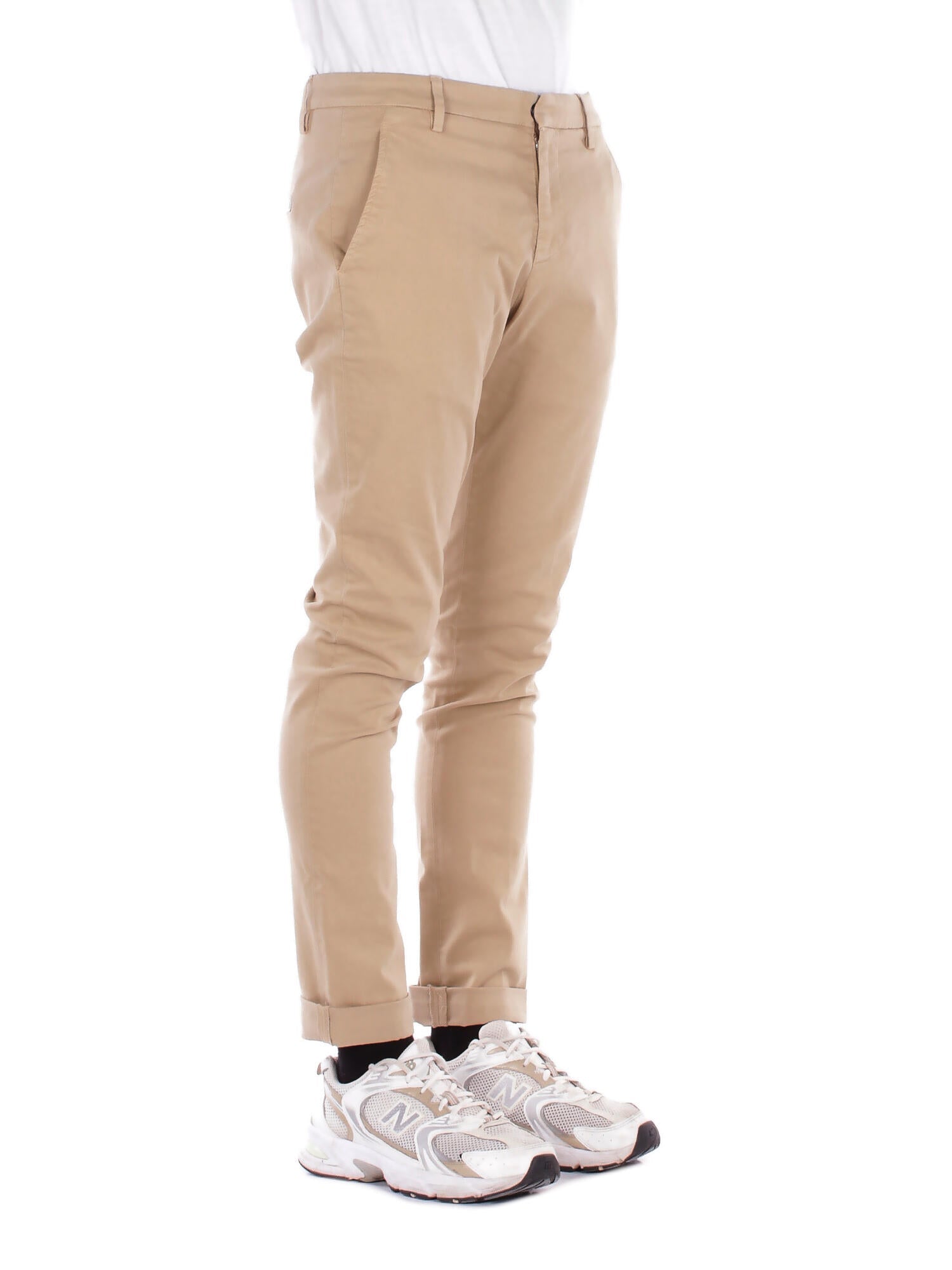 DONDUP Uomo Pantalone UP235 GSE043PTD 026 Pantalone gaubert Beige