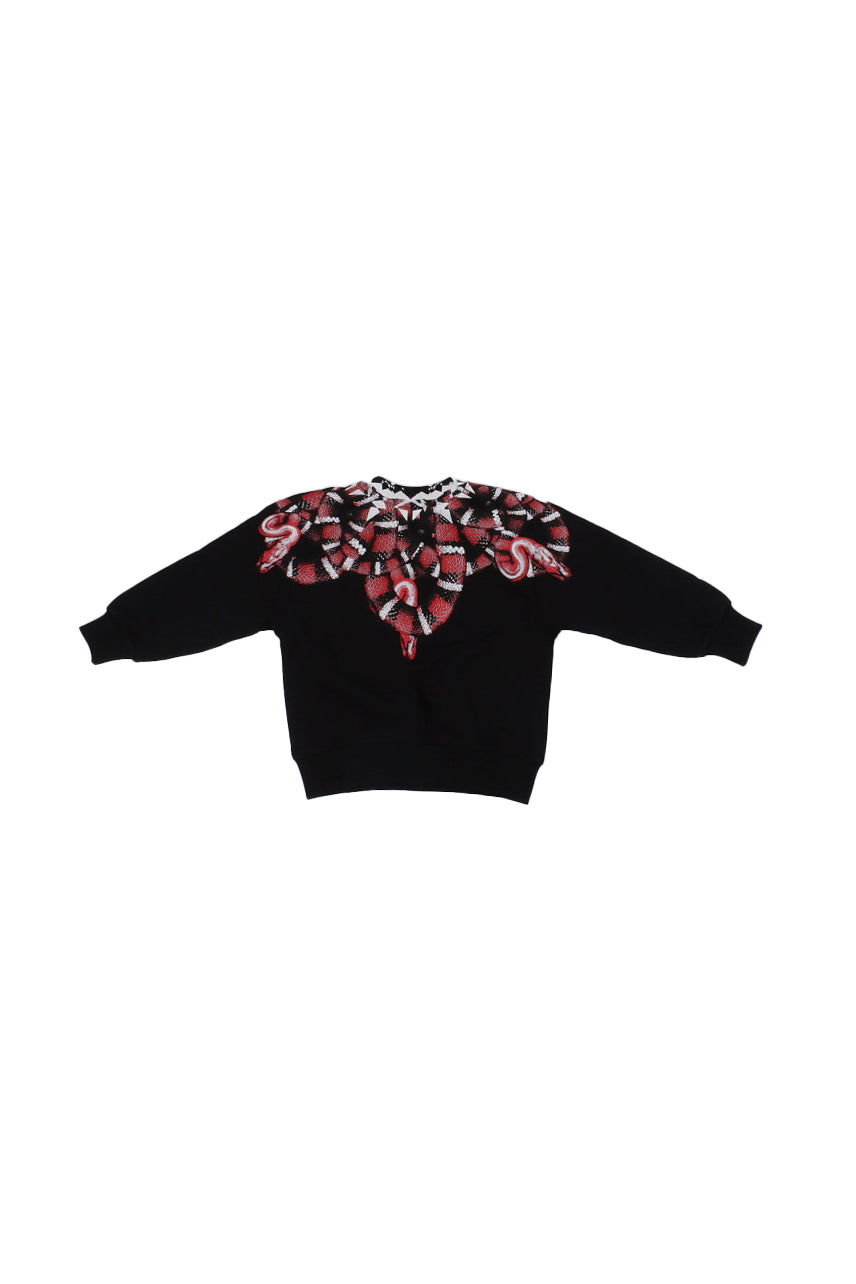 MARCELO BURLON COUNTY OF MILAN Bambino Felpa F5CMJBSW104 110 Sweatshirt boy Black